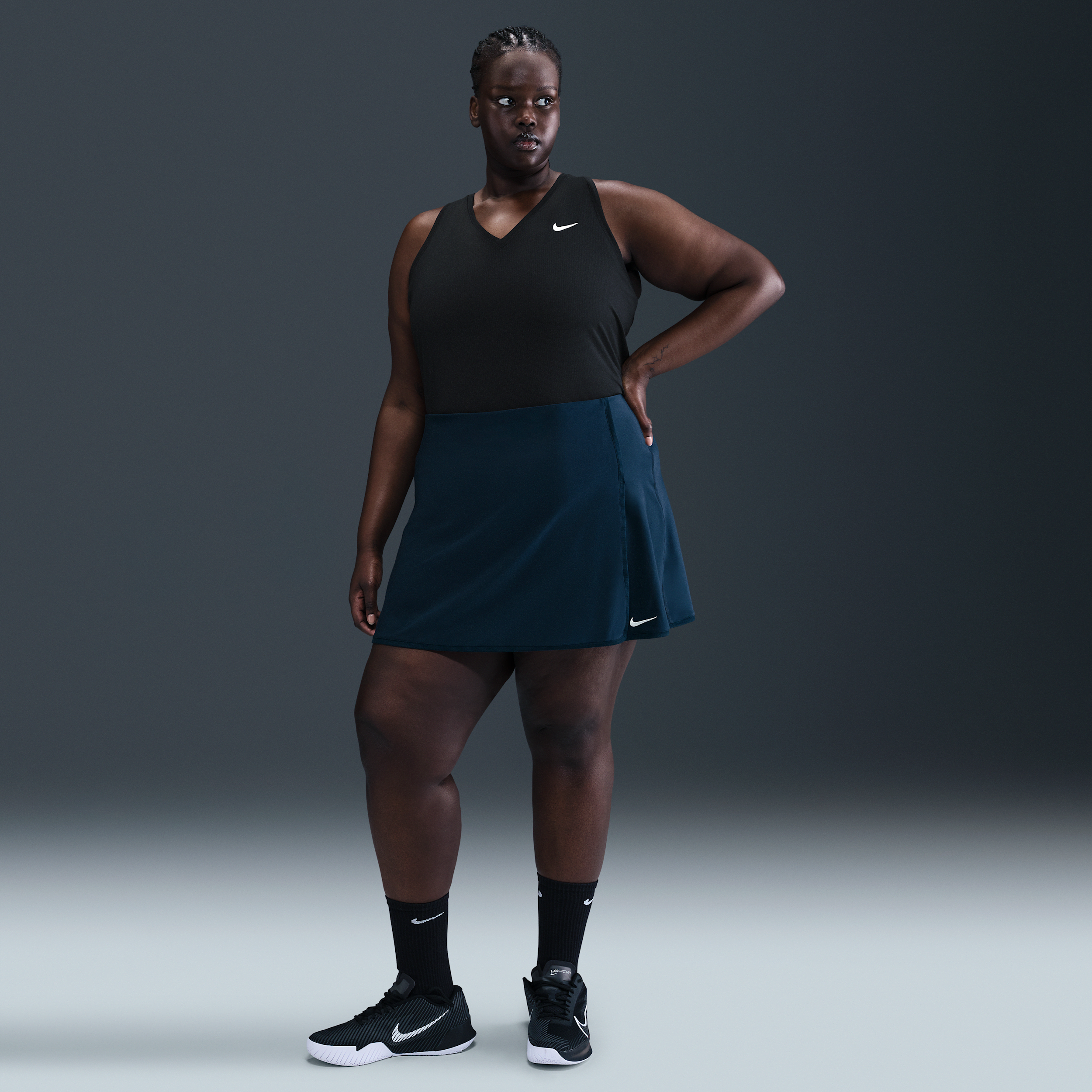 Nike Women's Victory Dri-fit Straight Tennis Skirt (plus Size)