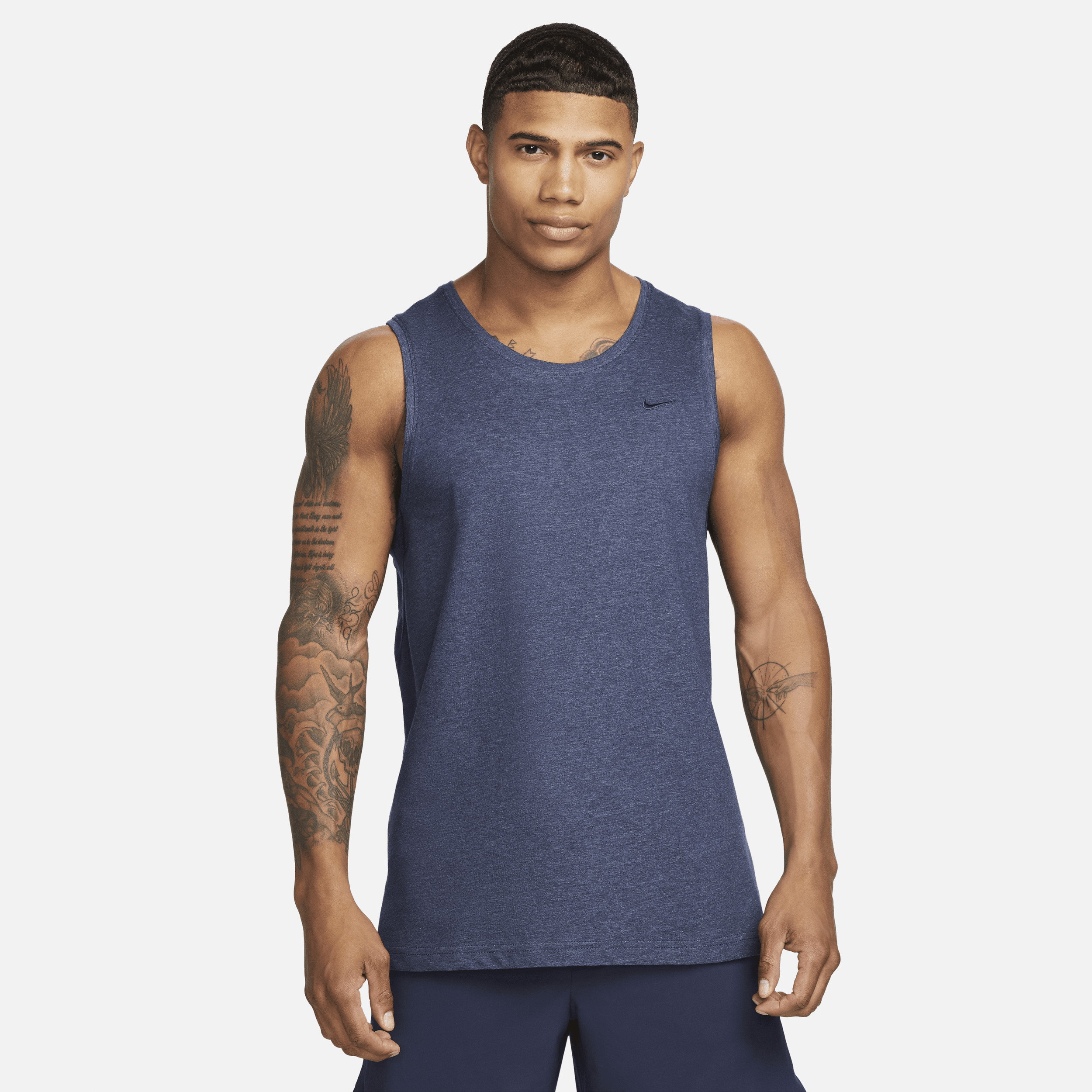 Shop Nike Men's Primary Dri-fit Versatile Tank Top In Blue
