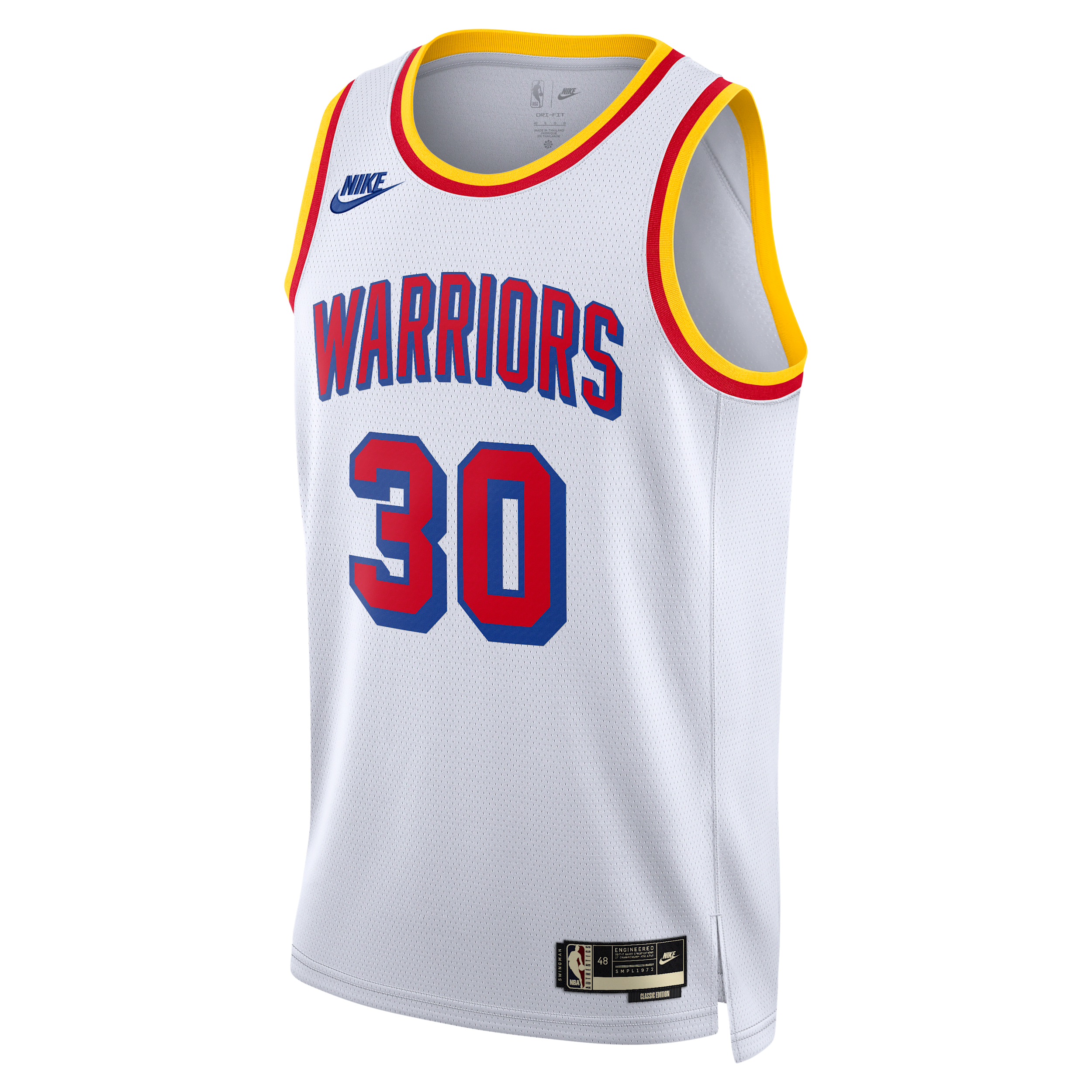 Nike Stephen Curry Golden State Warriors 2024/25 Hardwood Classics  Men's Dri-fit Nba Swingman Jersey In White