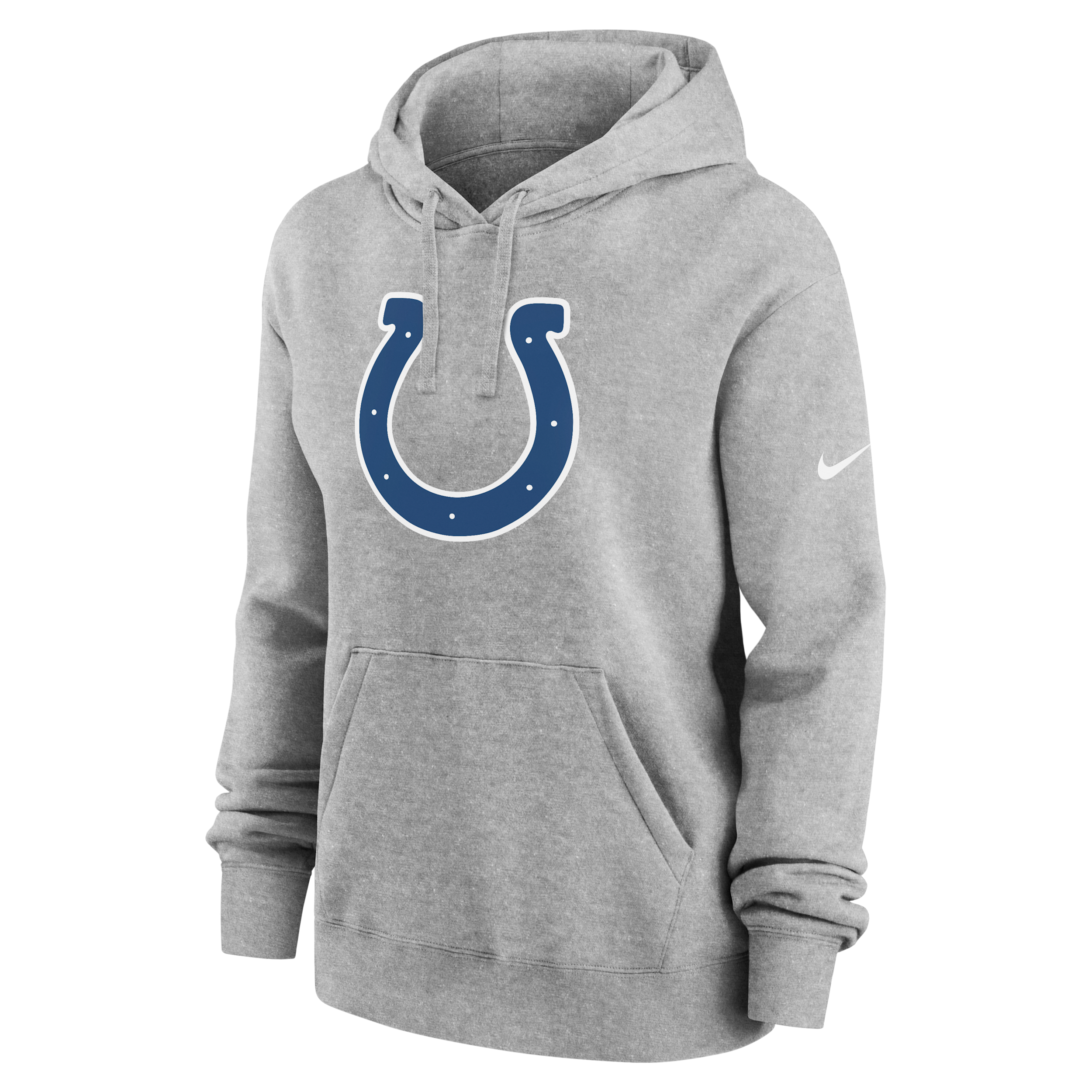 Nike Women's Heather Gray Indianapolis Colts Club Fleece Pullover Hoodie - Heather Gray
