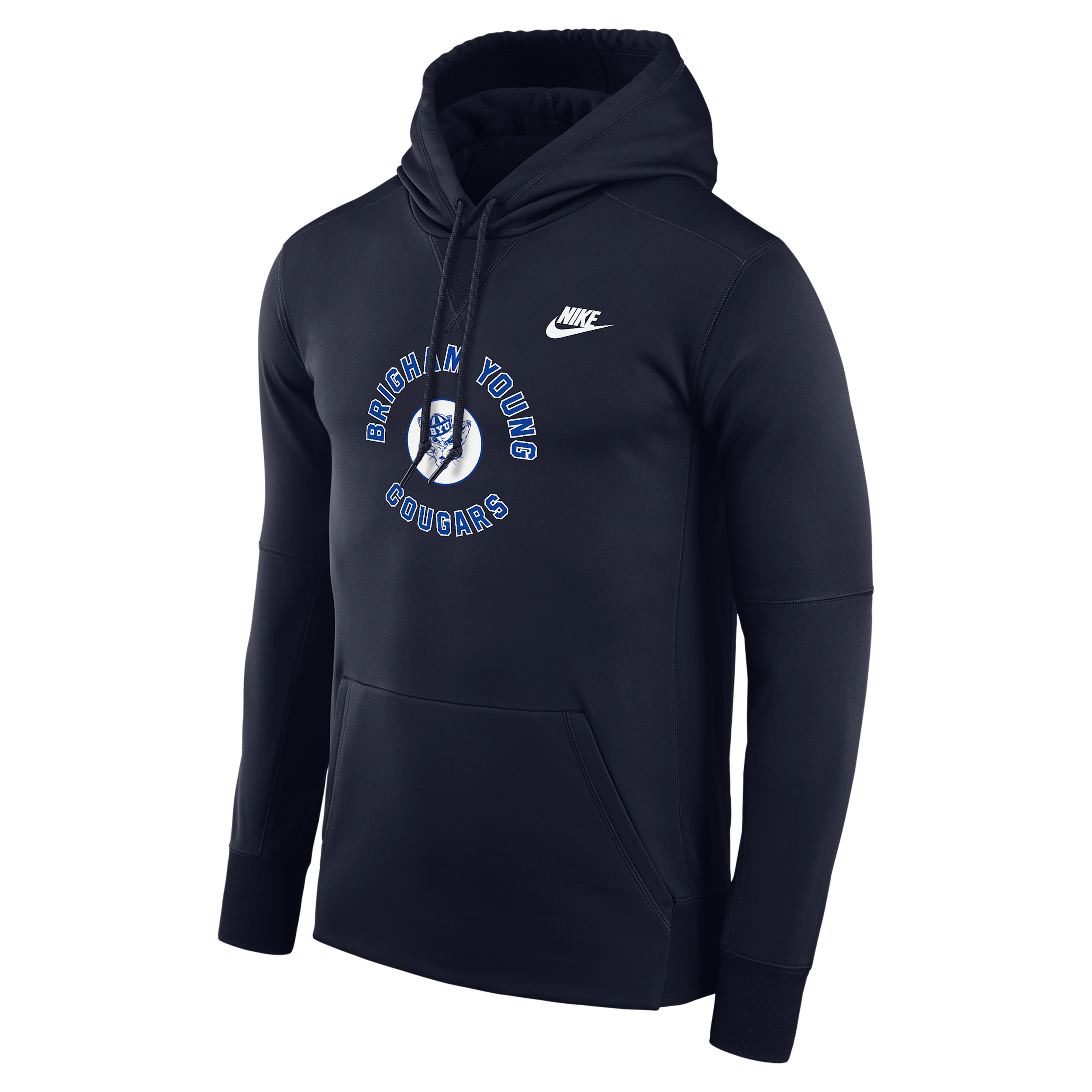 BYU Cougars Nike Men's Football Therma-FIT College Hoodie in Blue | M41563P400BGYU-NVY