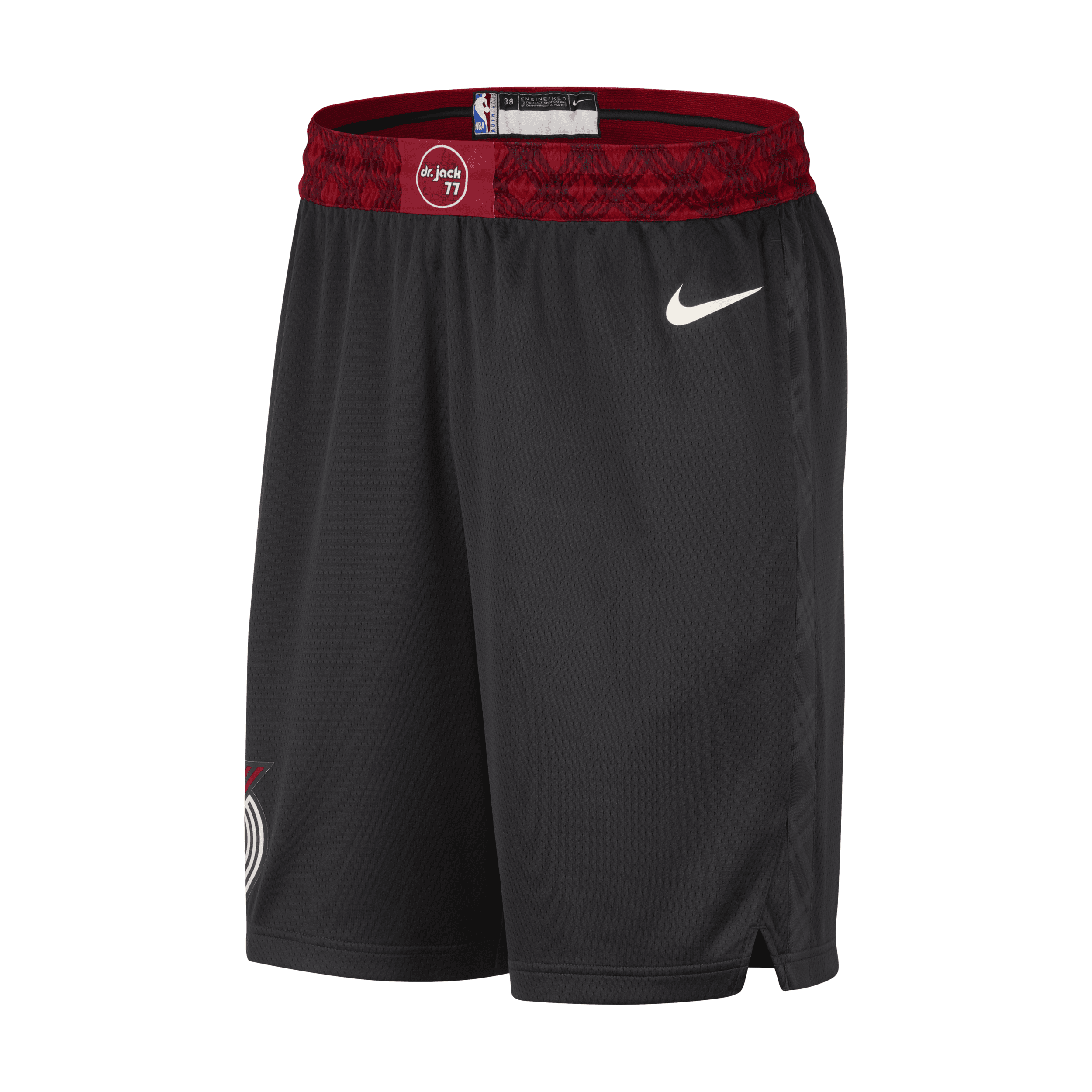 Nike Portland Trail Blazers 2023/24 City Edition  Men's Dri-fit Nba Swingman Shorts In Black