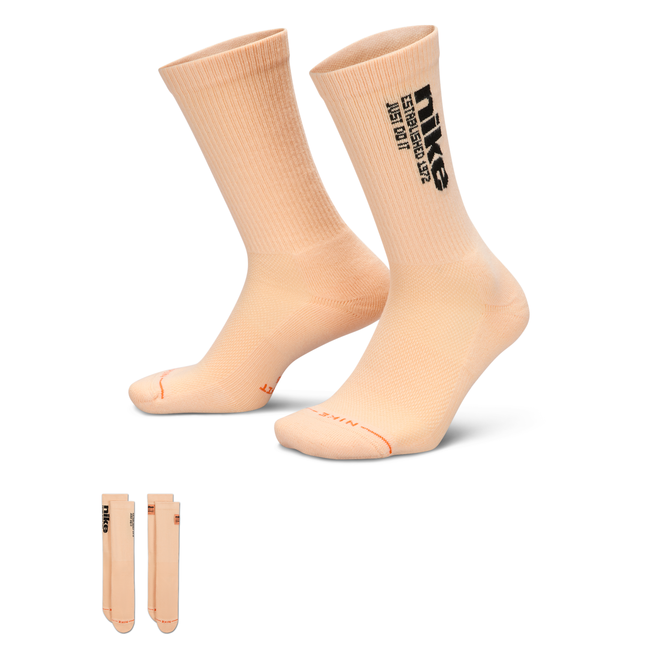 Nike Unisex Everyday Elevated Crew Socks (2 Pairs) in Multicolor | IH8525-904