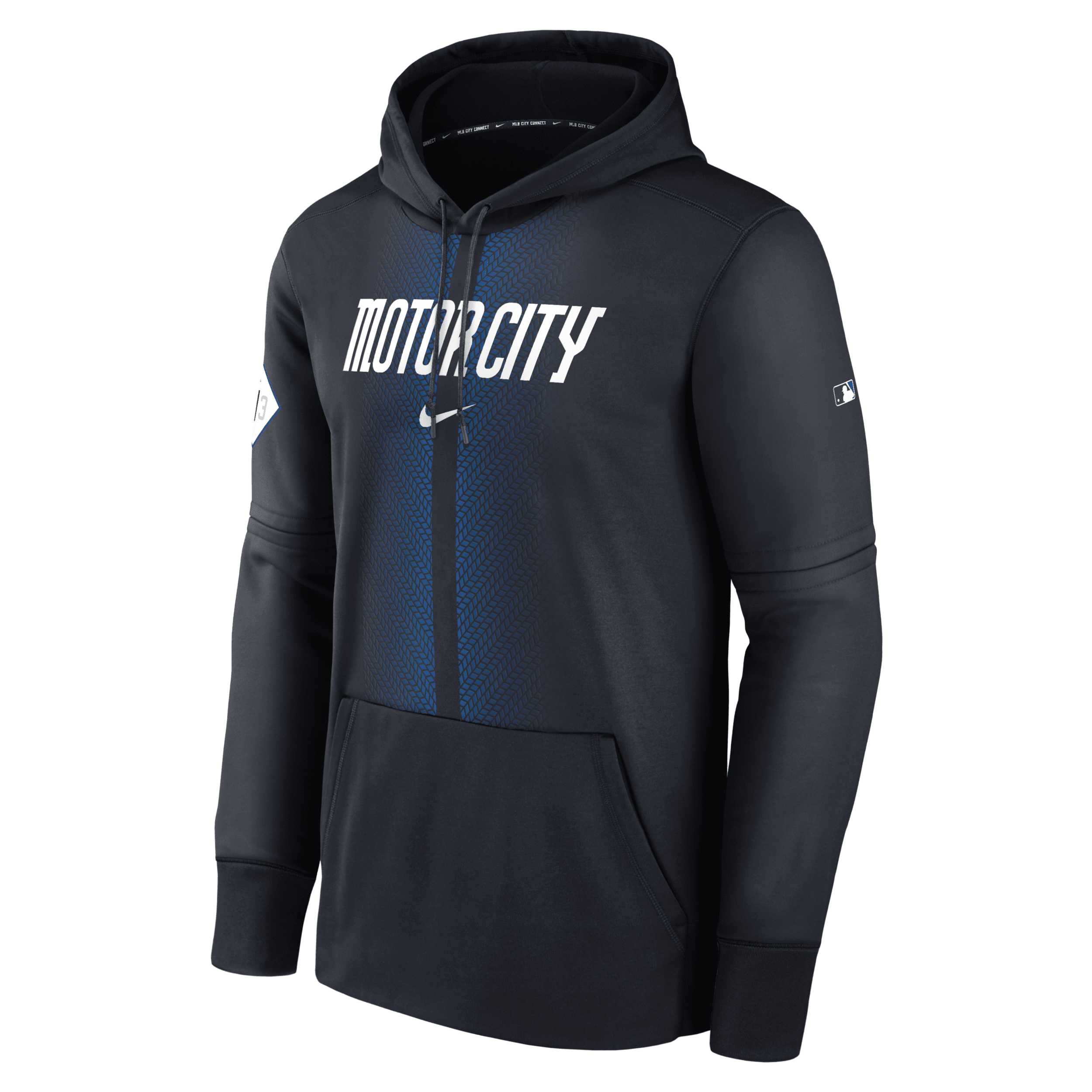 Shop Nike Men's Detroit Tigers City Connect Practice  Therma Mlb Pullover Hoodie In Blue