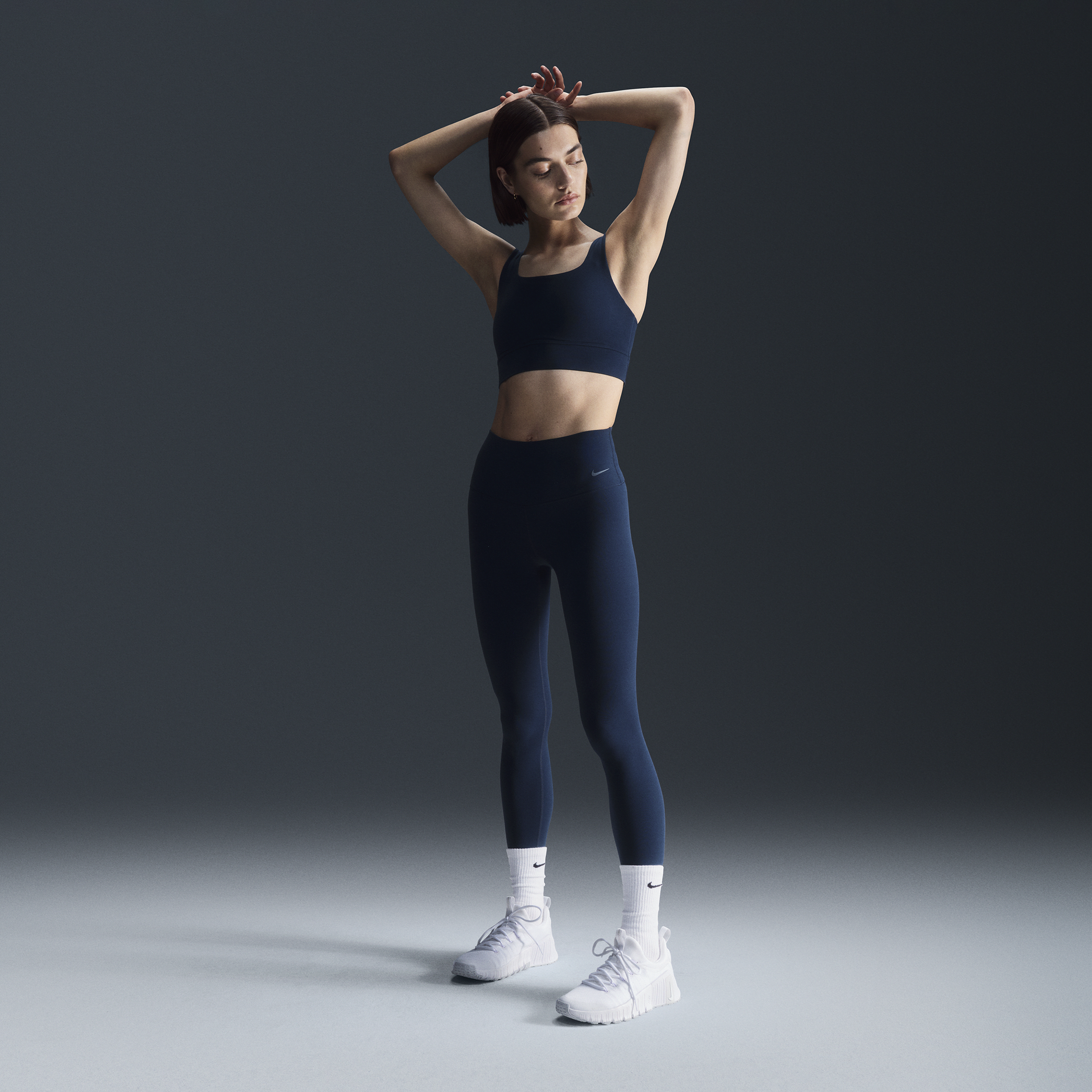 Nike Women's Zenvy Gentle-support High-waisted Full-length Leggings In Blue