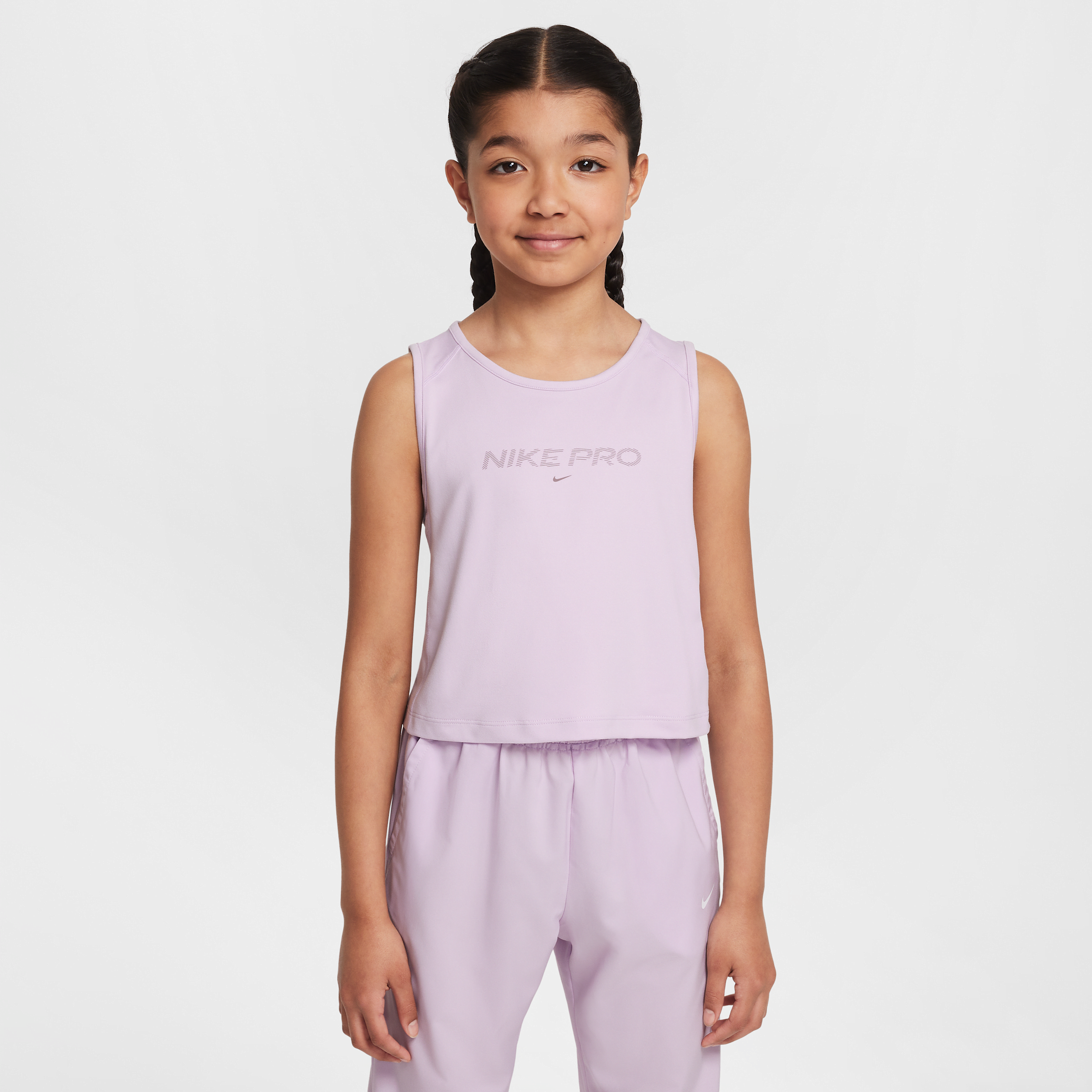 Nike Women's Pro Girls' Dri-fit Tank Top In Purple