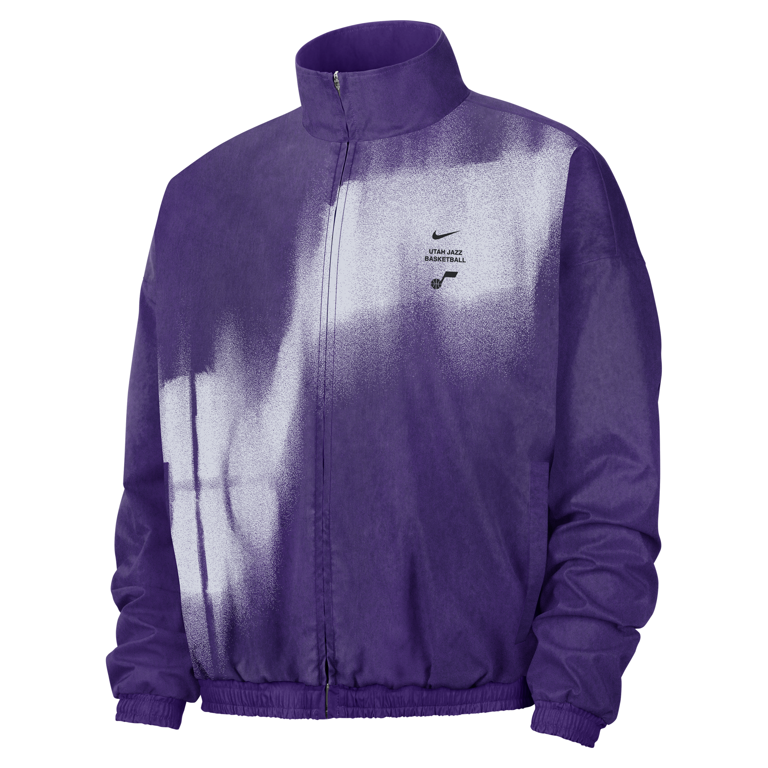 Nike Men's Utah Jazz Standard Issue Basketball Woven Jacket in Purple | II6136-504
