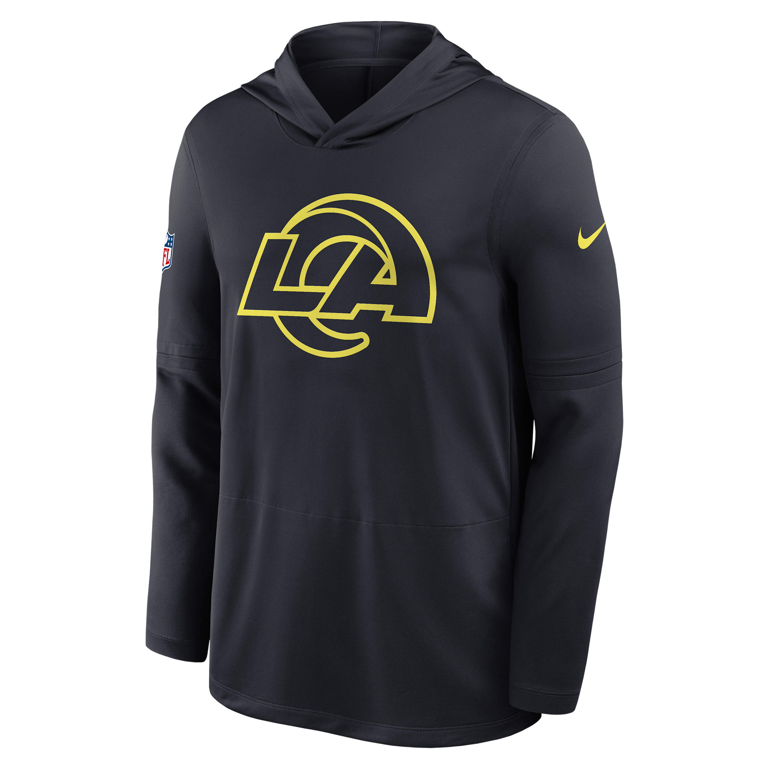 Nike Los Angeles Rams Rivalries Collection Sideline  Men's Dri-fit Nfl Long-sleeve Hooded Top In Blue