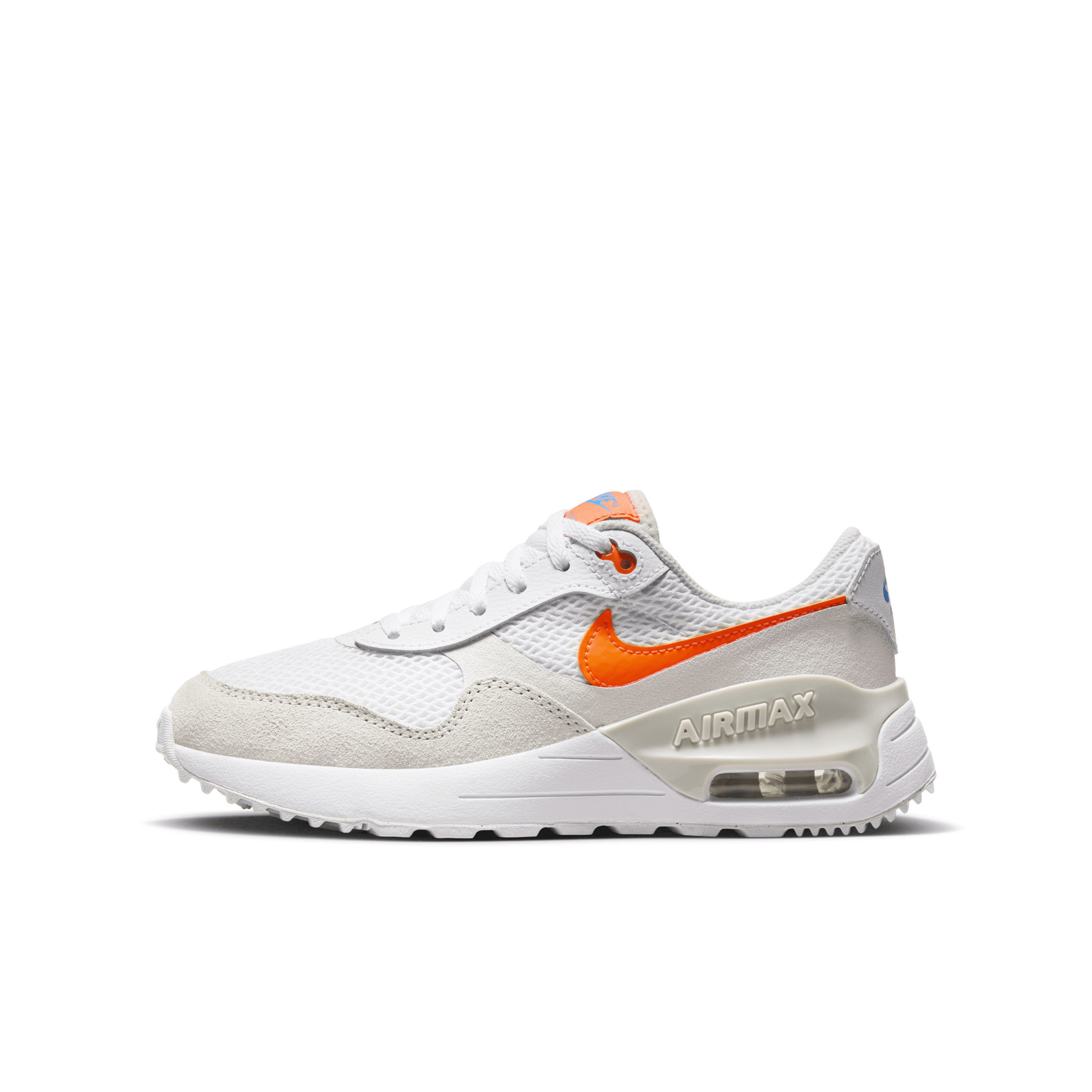 Shop Nike Air Max Systm Big Kids' Shoes In White