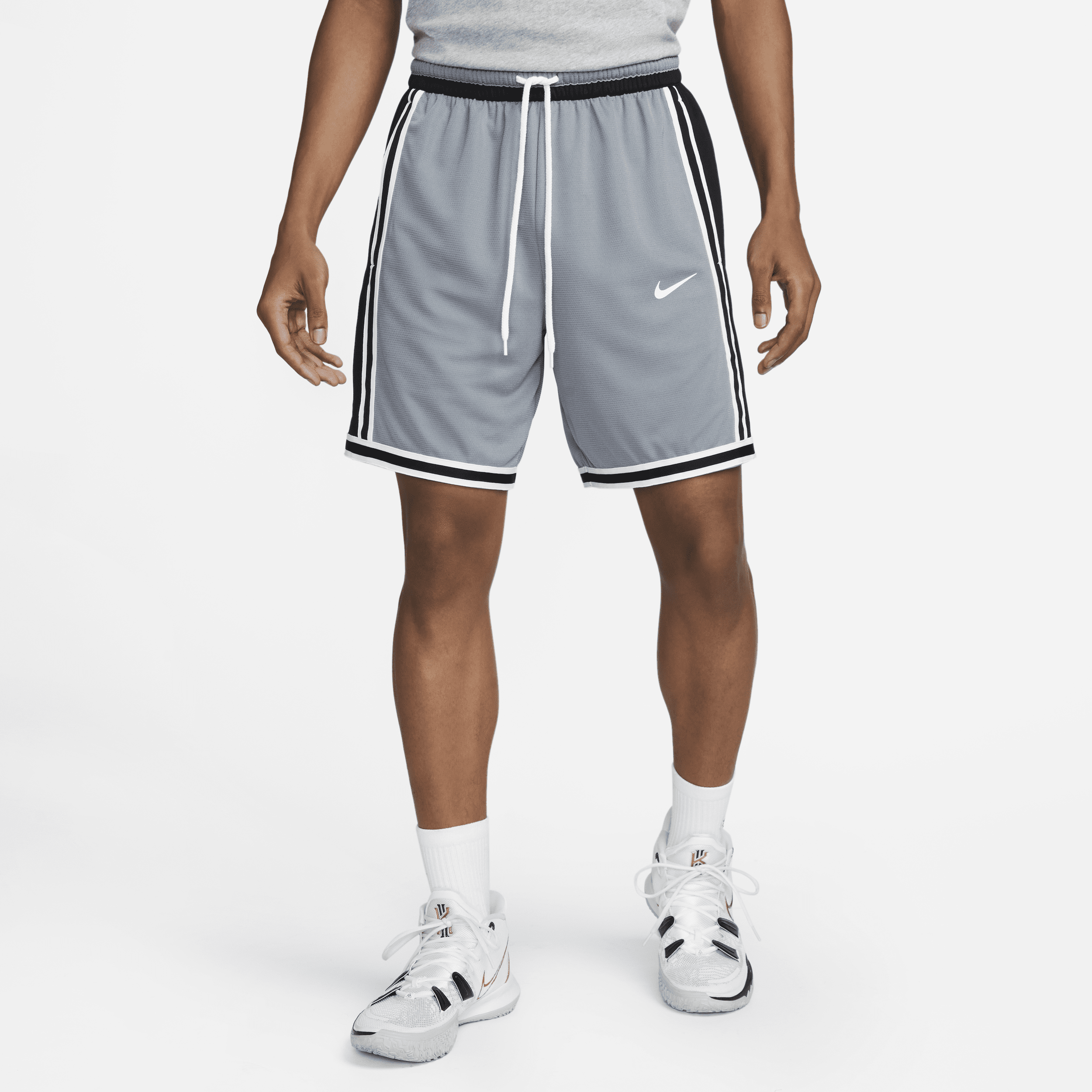 Shop Nike Men's Dri-fit Dna+ 8" Basketball Shorts In Grey