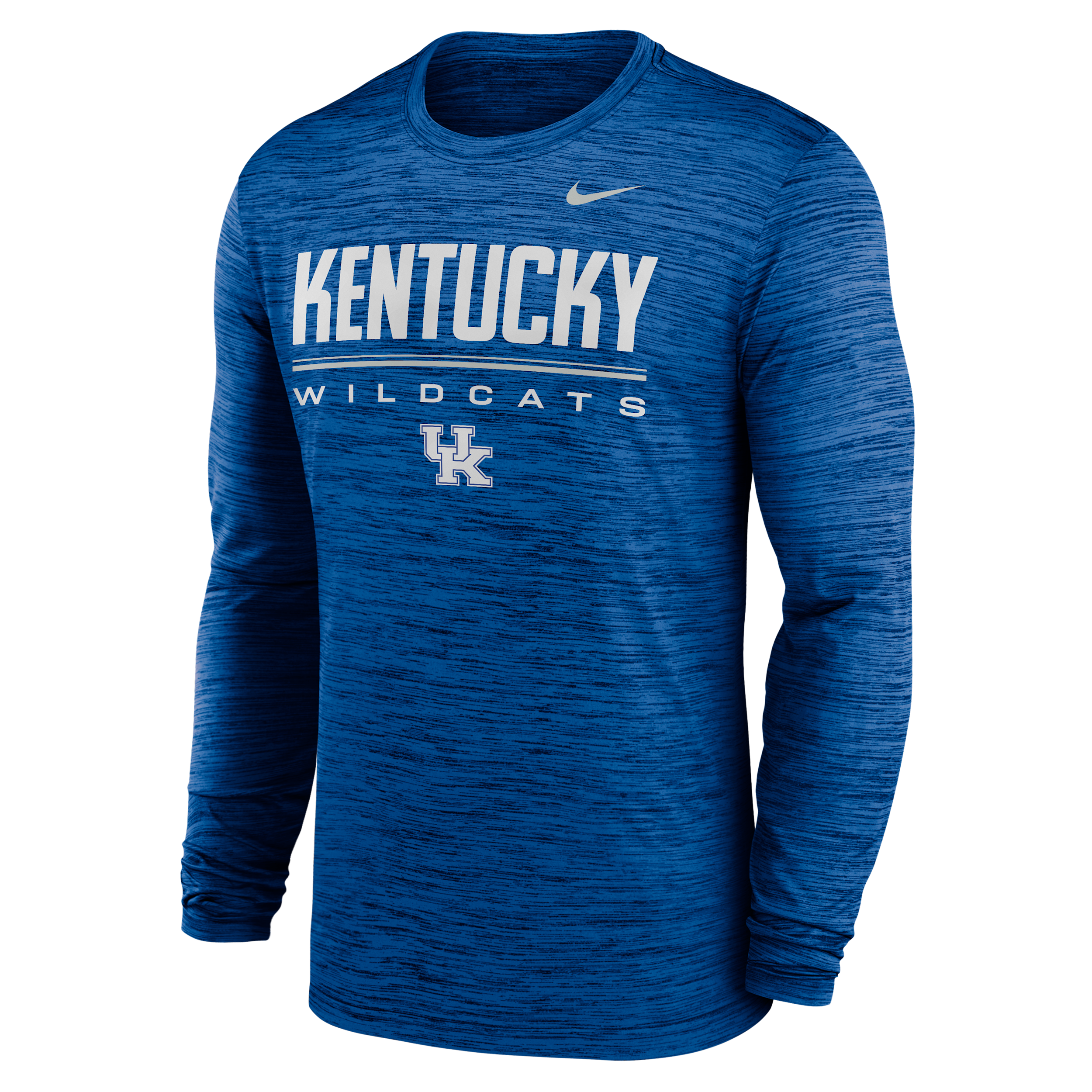 Nike Men's Royal Kentucky Wildcats Sideline Velocity Dri-fit Long-Sleeve T-Shirt - Royal