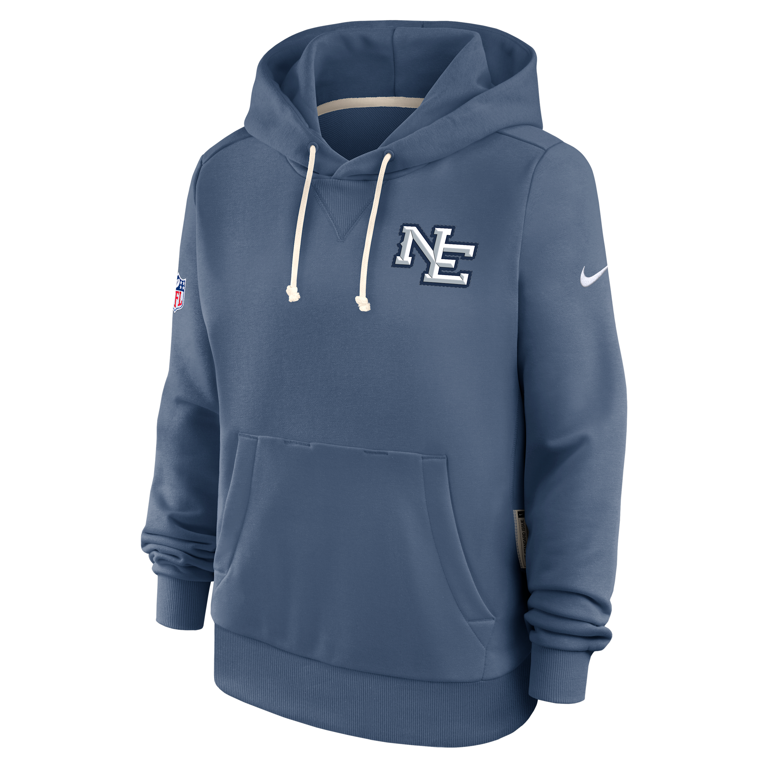 Nike New England Patriots Rivalries Collection Sideline  Women's Dri-fit Nfl Pullover Hoodie In Blue