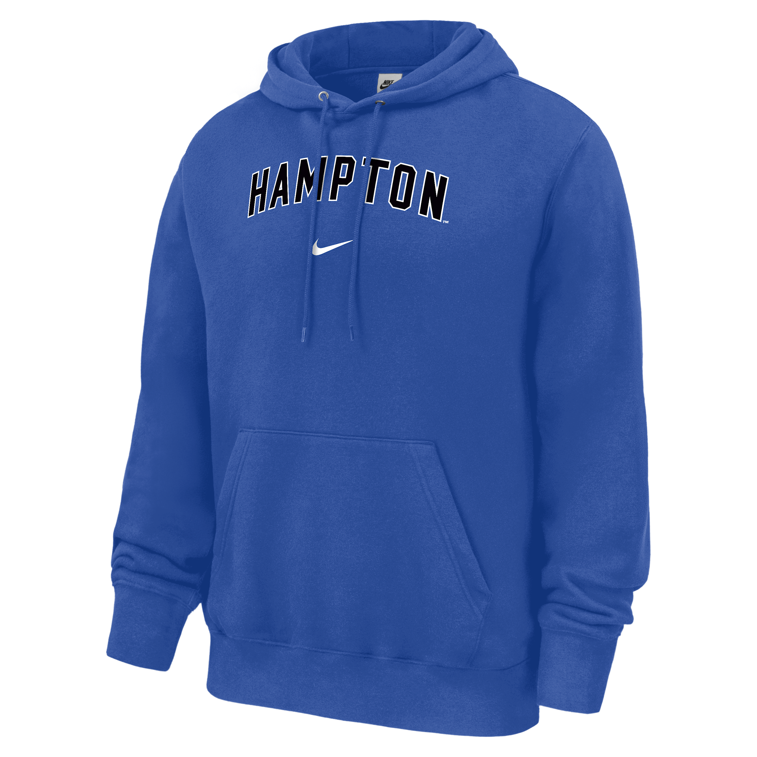 Nike Men's College (Hampton University) Fleece Pullover Hoodie in Blue | M31233HMTU26-RYL