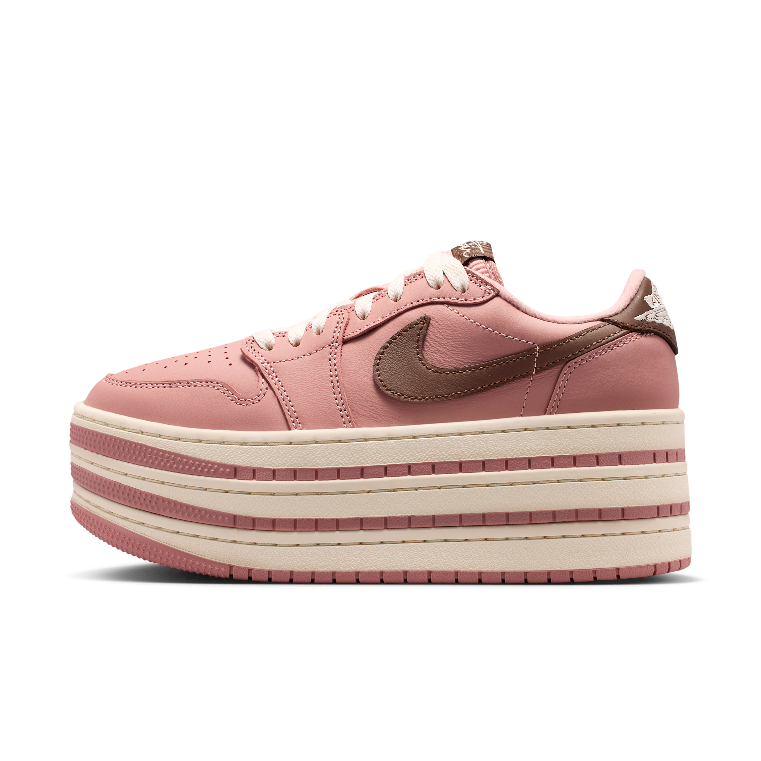 Women's Air Jordan 1 Triple Stack Shoes in Pink | HV8288-601