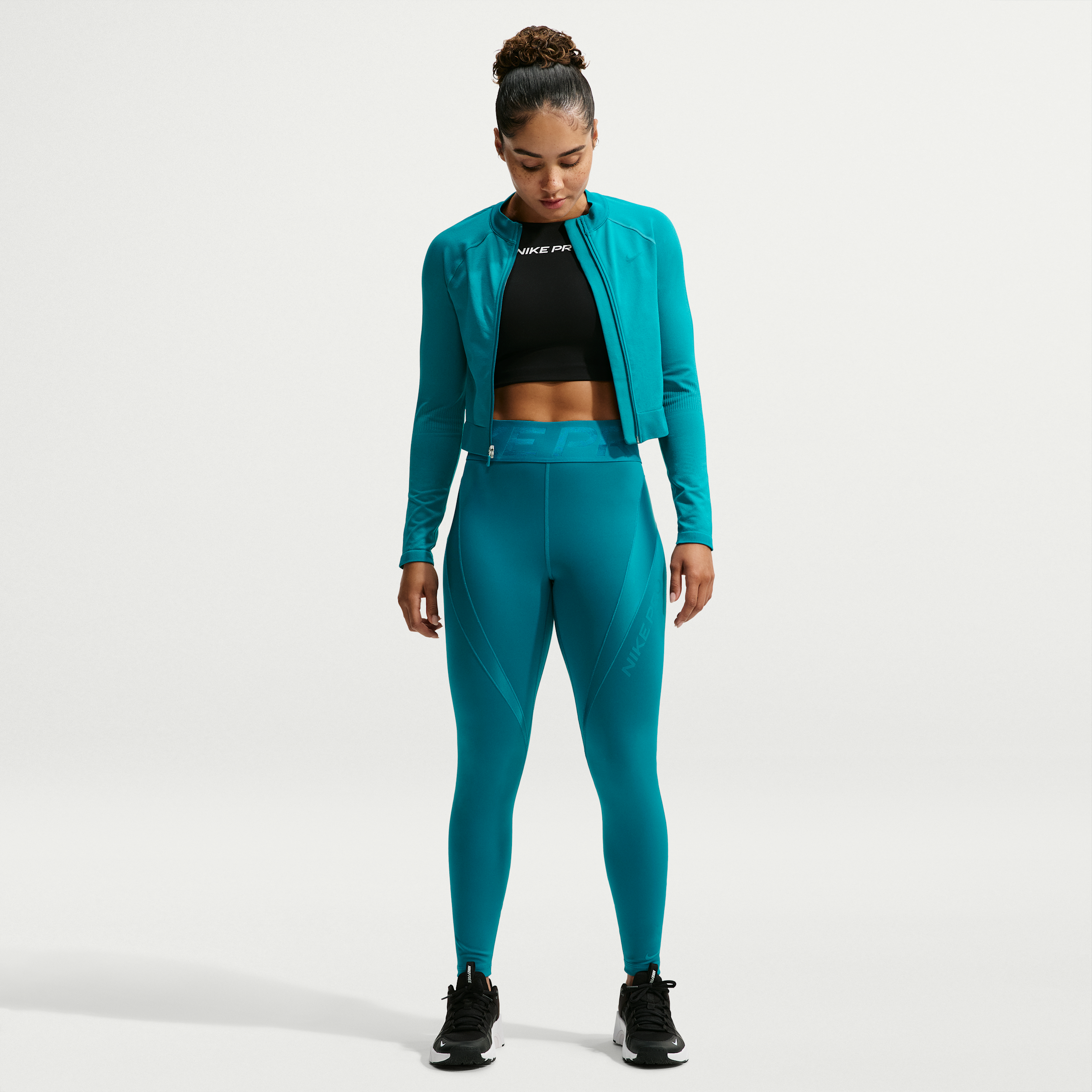 Women's Nike Pro Sculpt High-Waisted 7/8 Leggings in Blue | IM9963-372