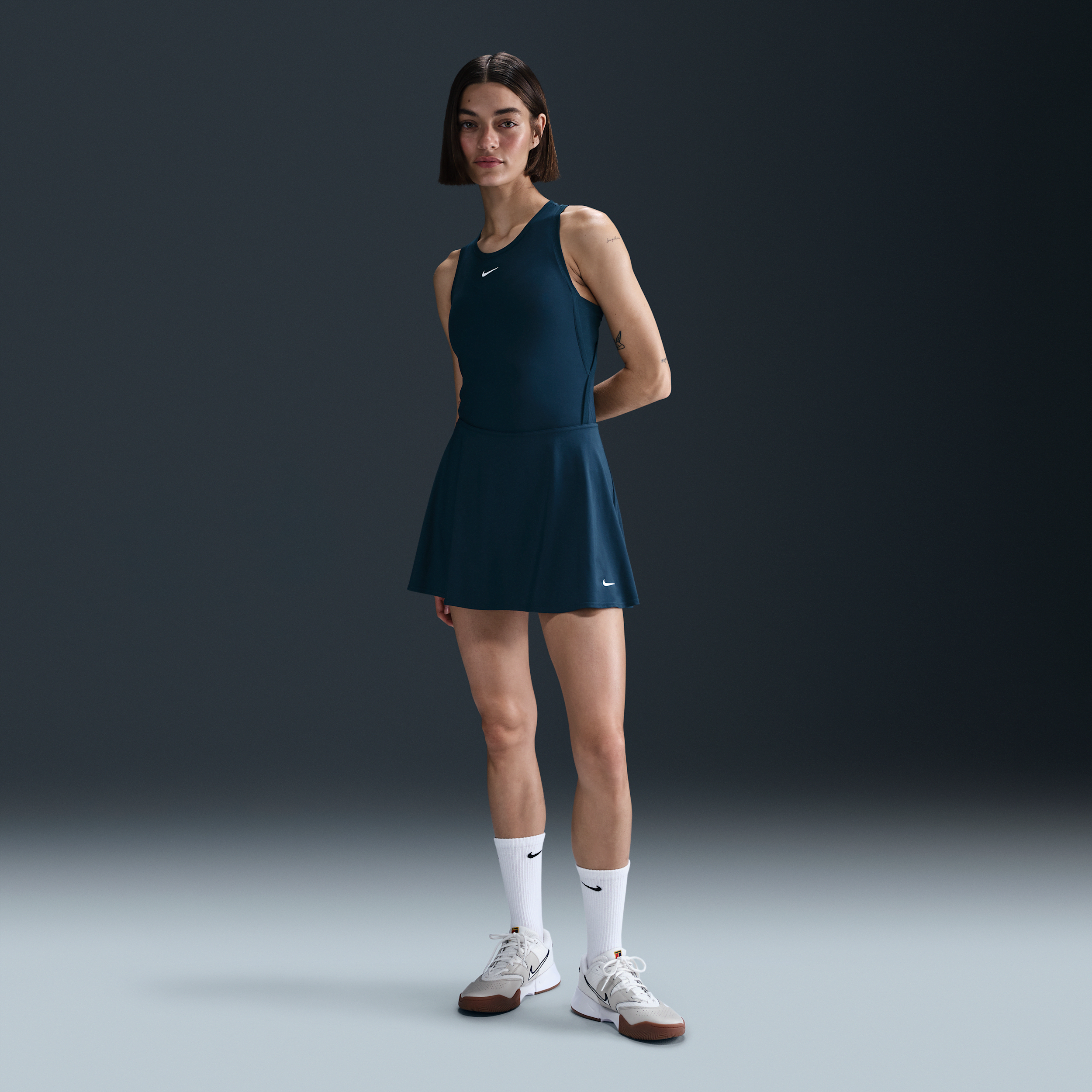 Nike Women's Victory Dri-fit Short Flouncy Tennis Skirt In Blue