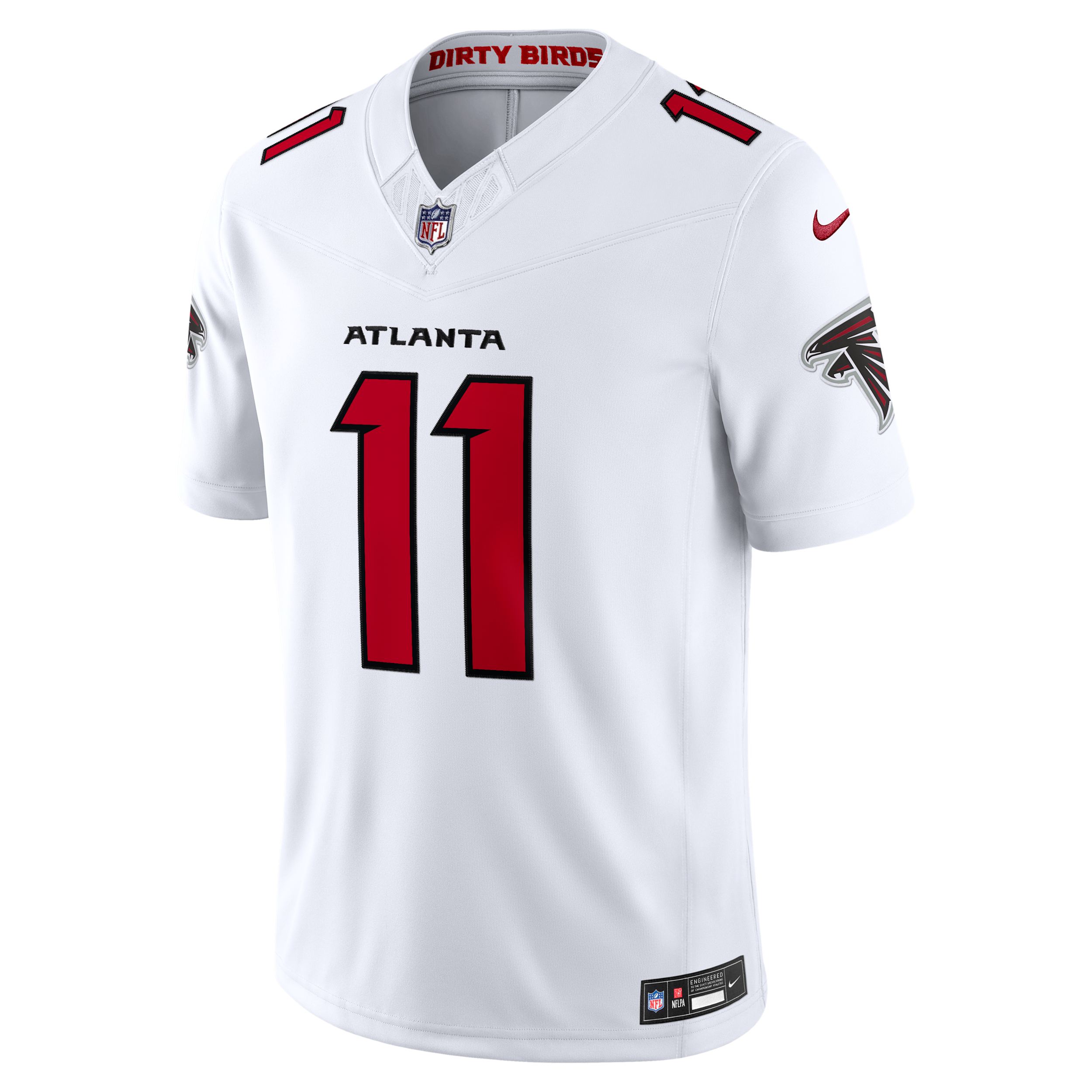Jalon Walker Atlanta Falcons Nike Men's Dri-FIT NFL Stitched Limited Jersey in White | 37NM0IUX96F-JBQ