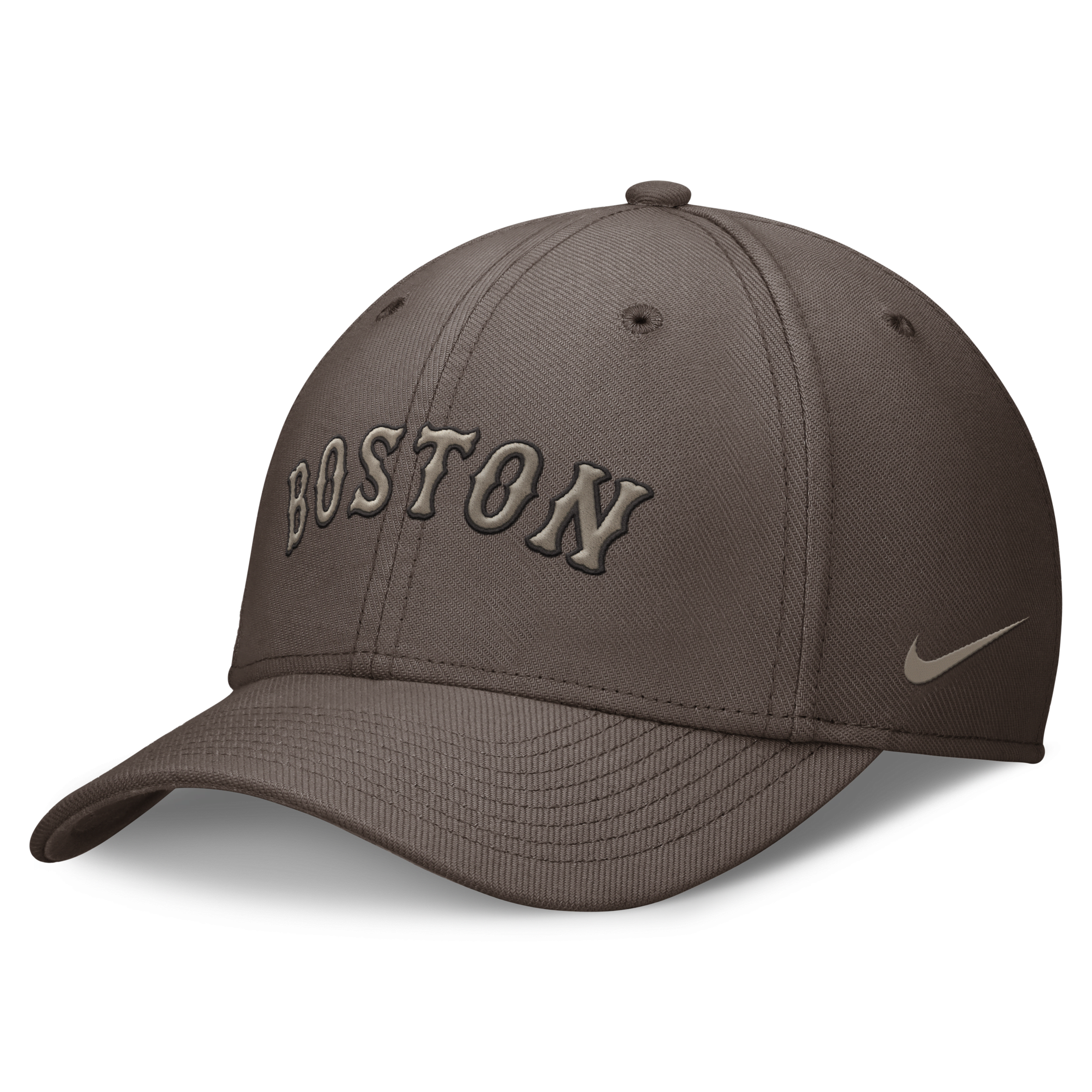 Nike Boston Red Sox Statement Swoosh  Men's Dri-fit Mlb Hat In Brown