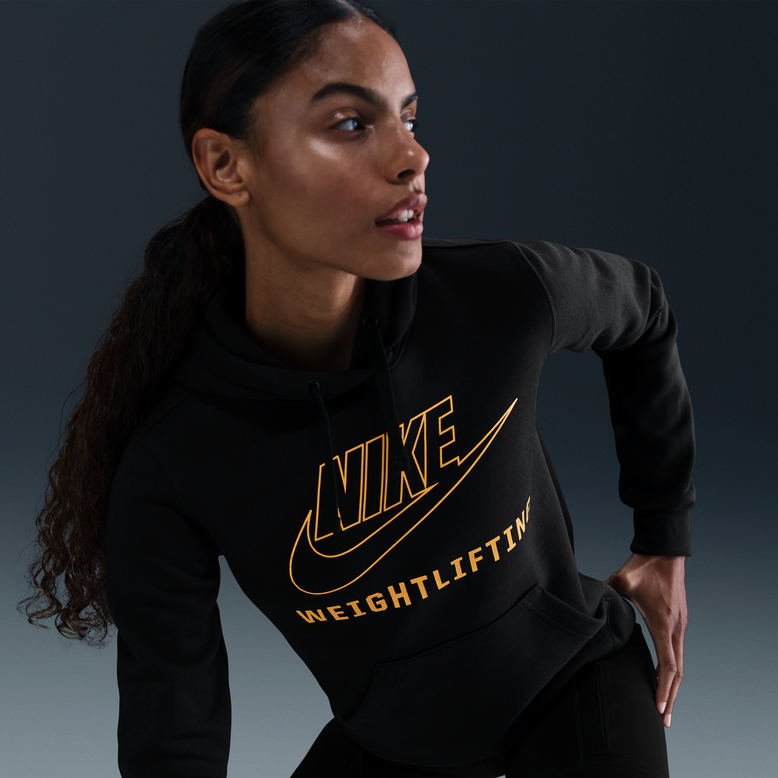 Nike Women's Weightlifting Pullover Hoodie In Black