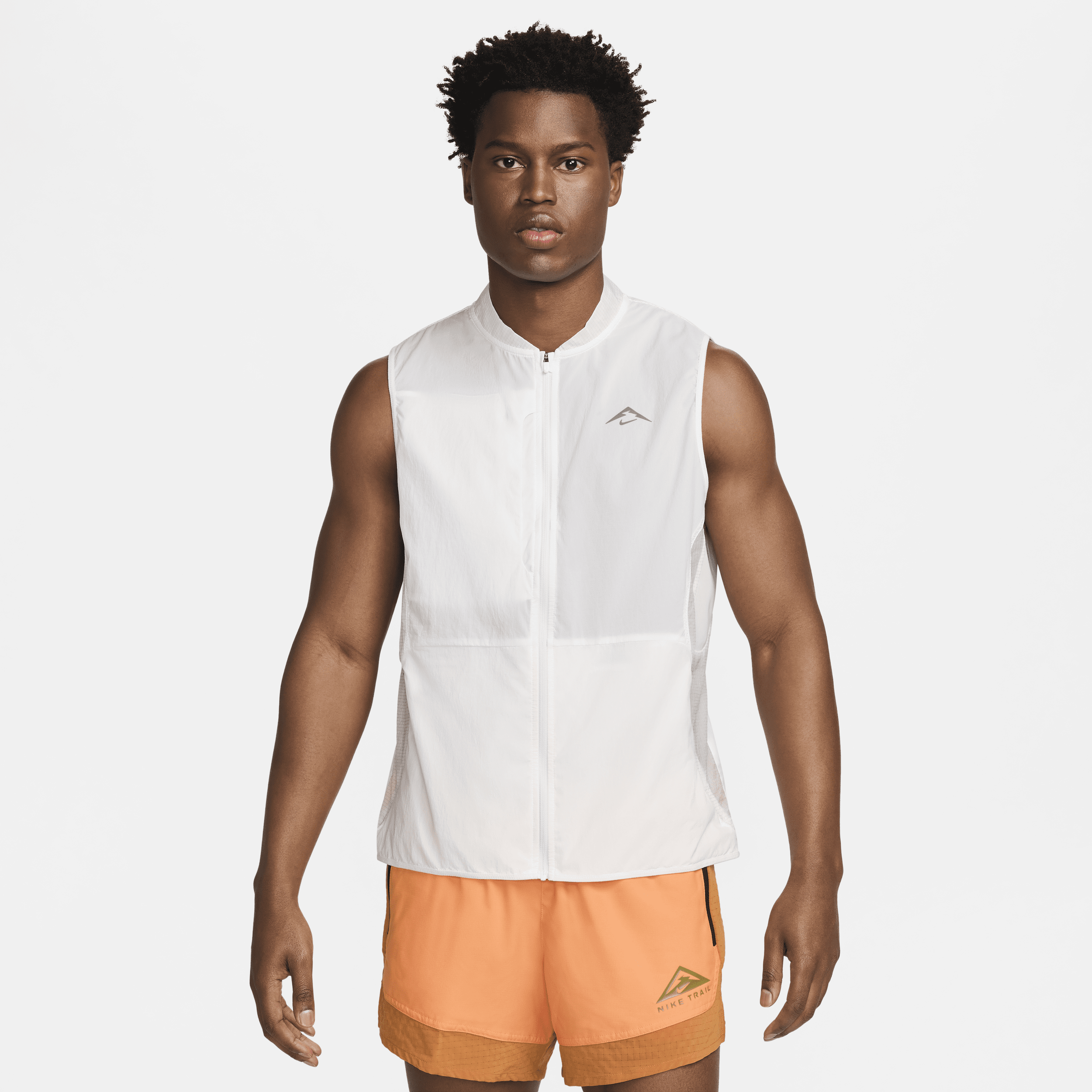 Nike Men's Trail Aireez Running Vest In White