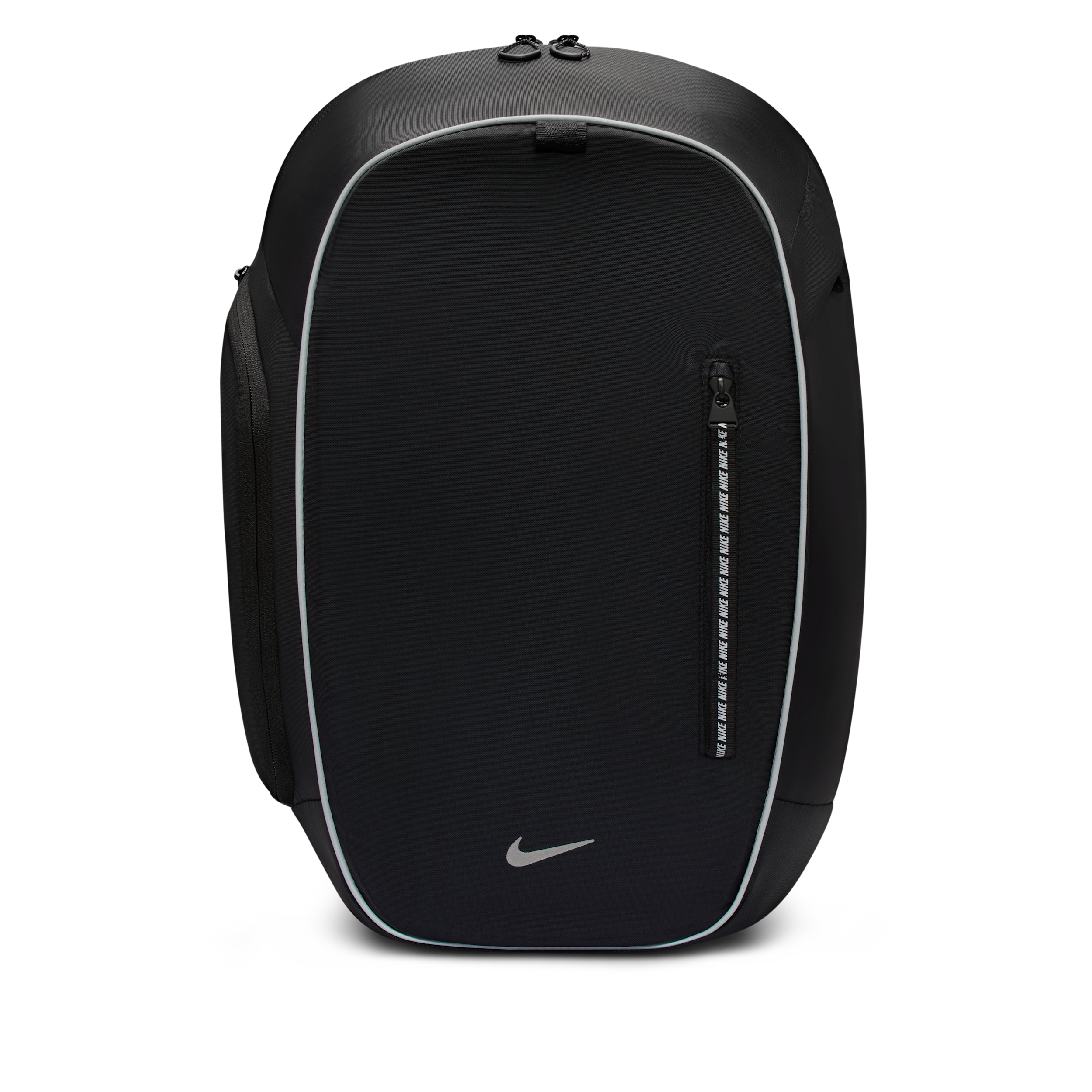 Nike Men's Commute Zippered Travel Backpack - Black/Reflect Silver