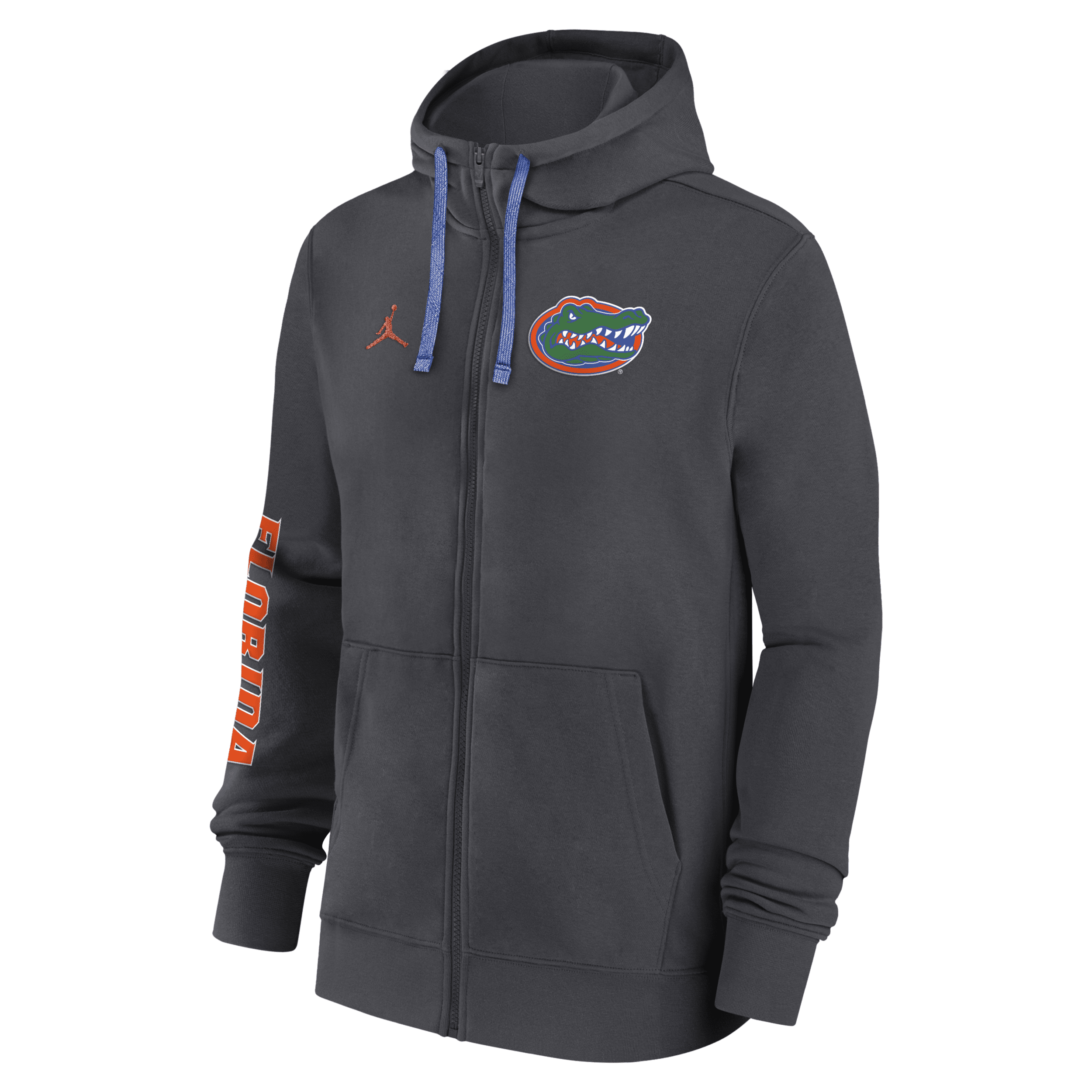 Jordan Men's Florida Gators Sideline Team Issue College Full-zip Hoodie In Grey