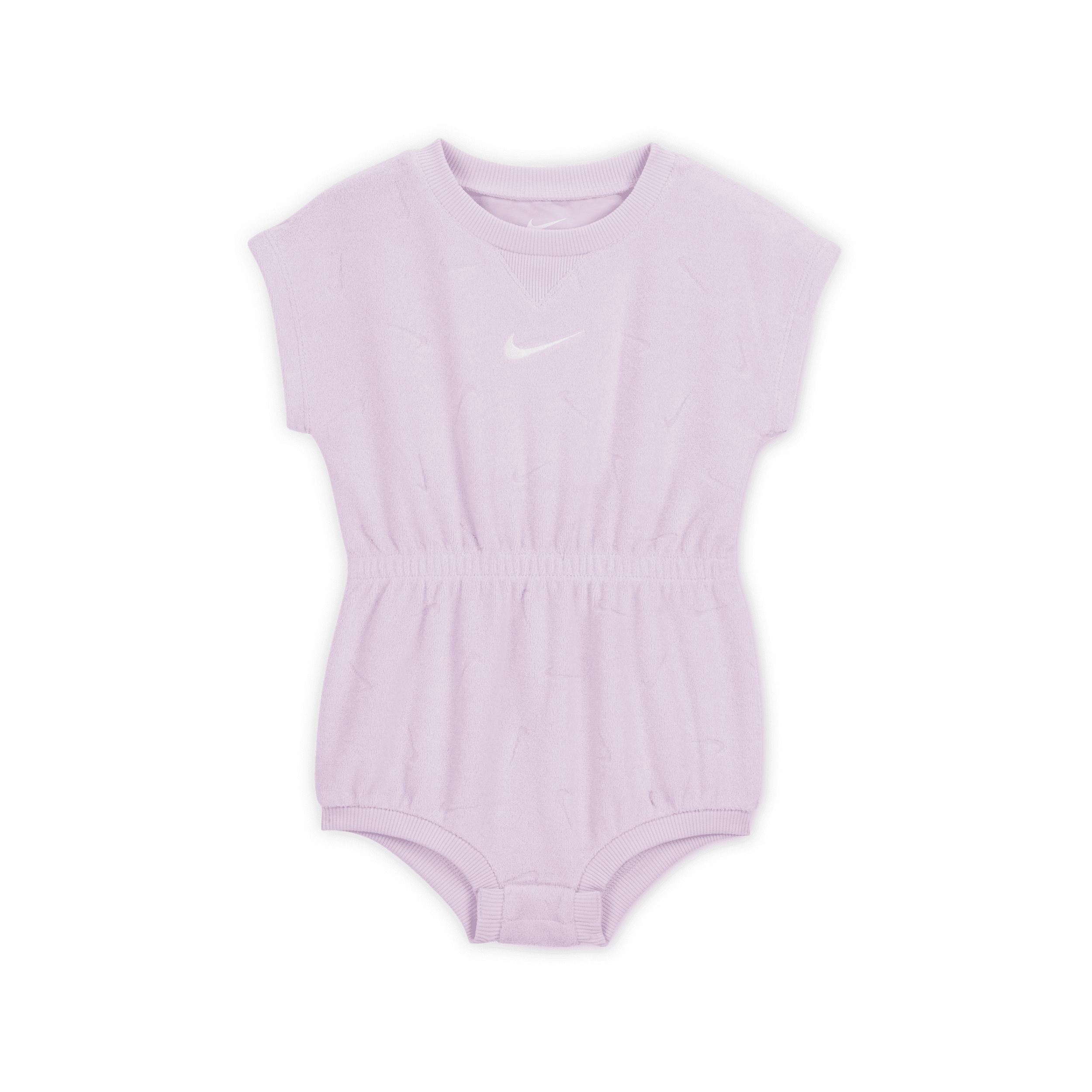 Nike Essentials Baby (12-24m) Jacquard Towel Terry Romper In Pink