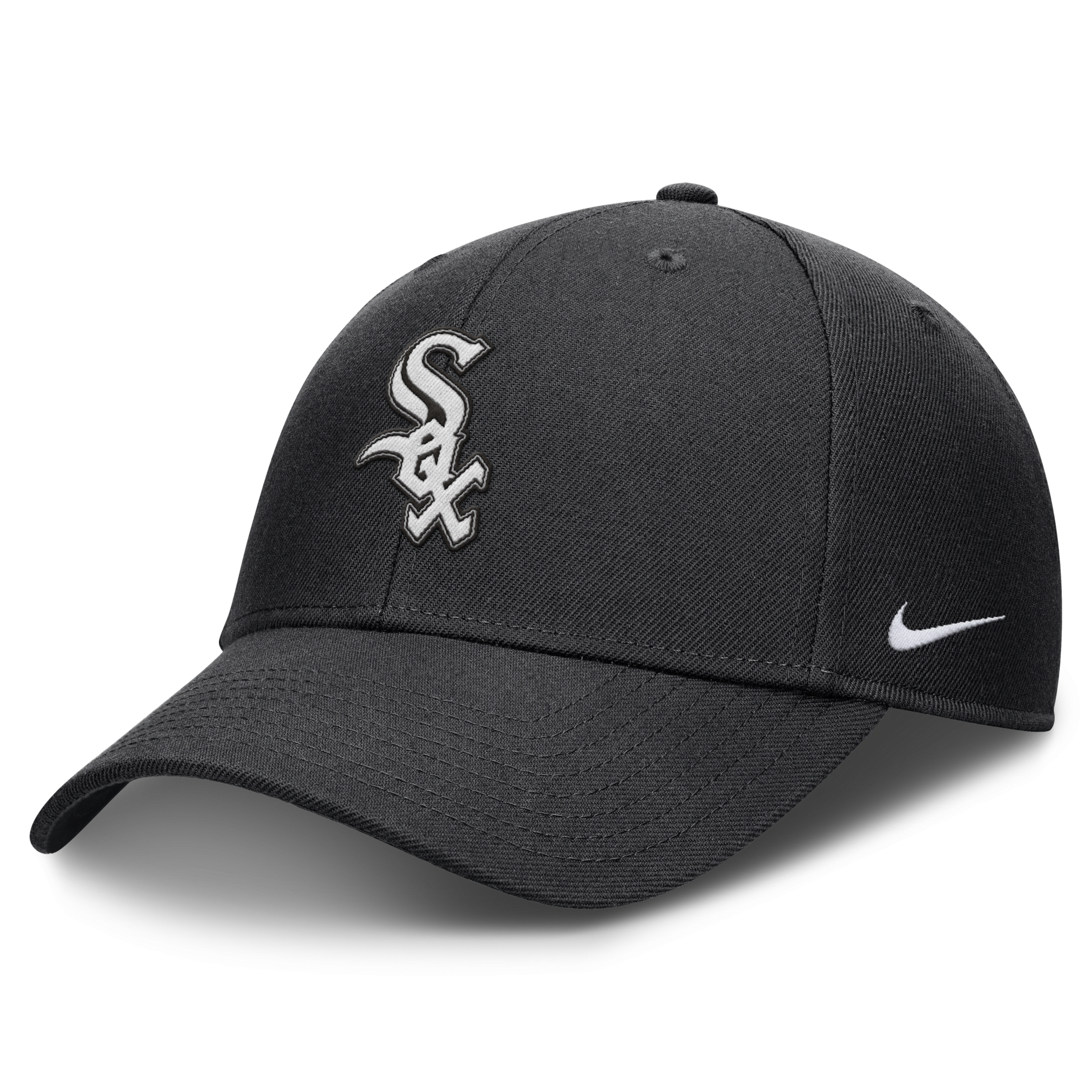 Shop Nike Chicago White Sox Evergreen Club  Men's Dri-fit Mlb Adjustable Hat In Black