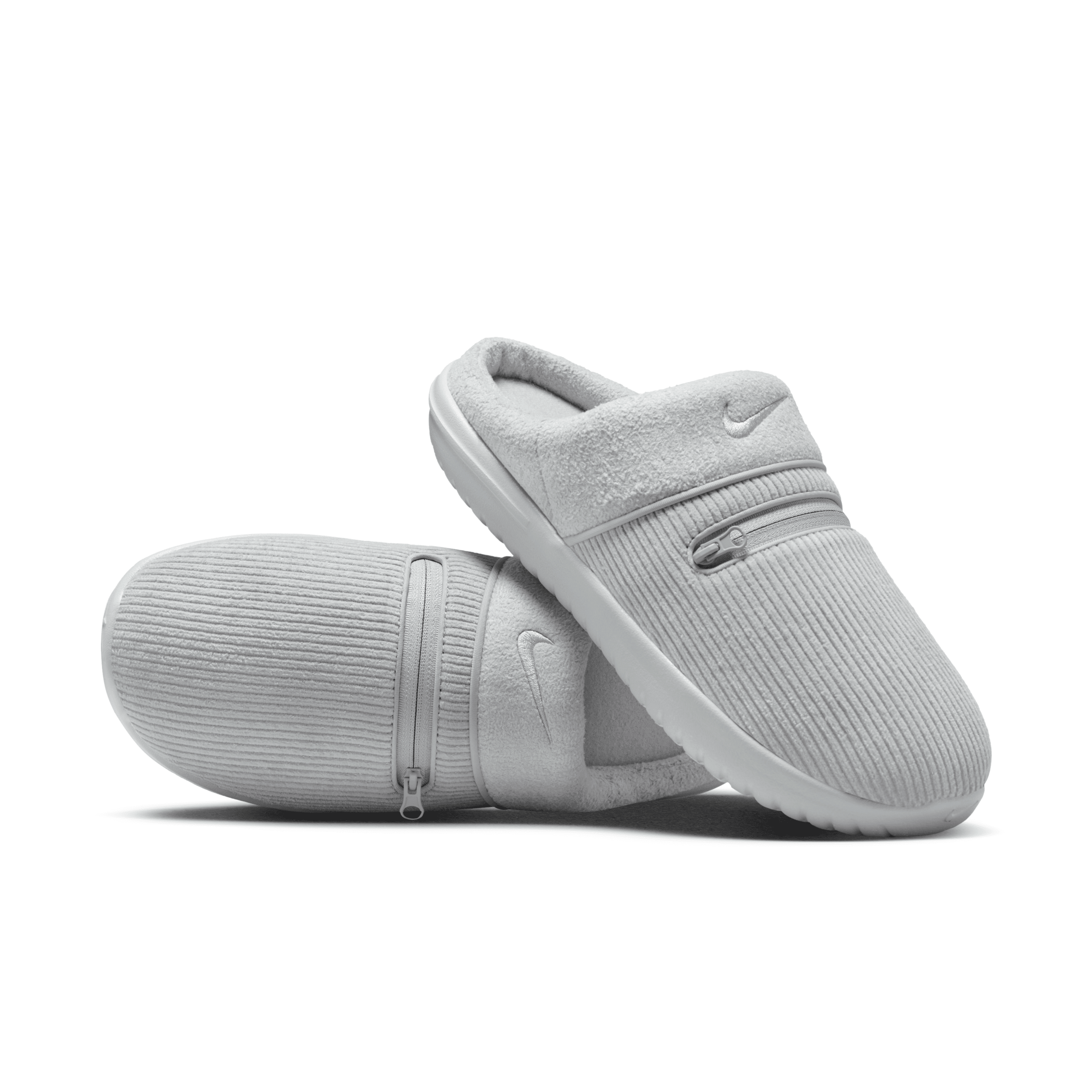 Nike Men's Burrow Slippers In Grey