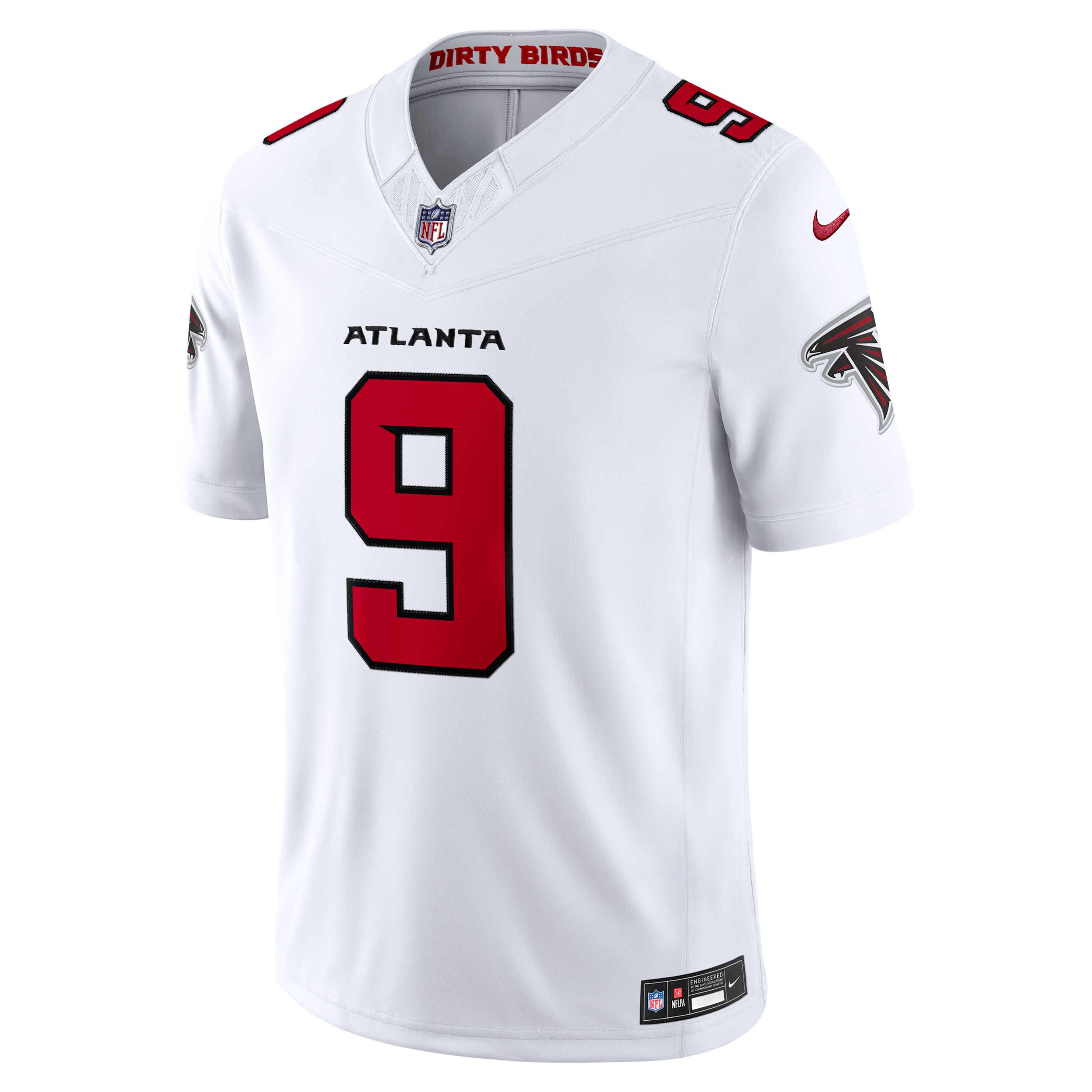 Michael Penix Jr. Atlanta Falcons Nike Men's Dri-FIT NFL Stitched Limited Jersey in White | 37NM0IUX96F-1FA