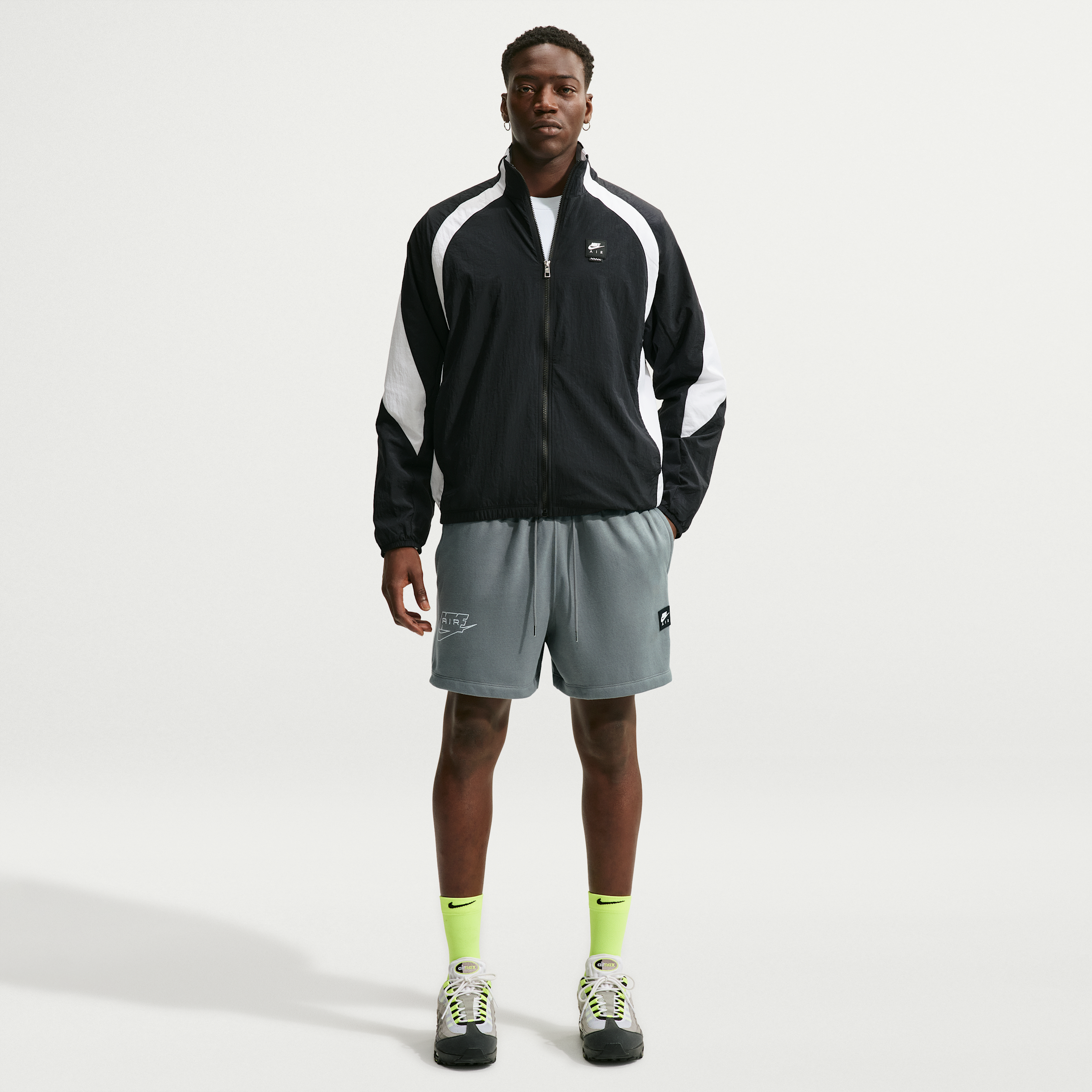 Nike Men's Air Fleece Shorts in Grey | IF1278-084