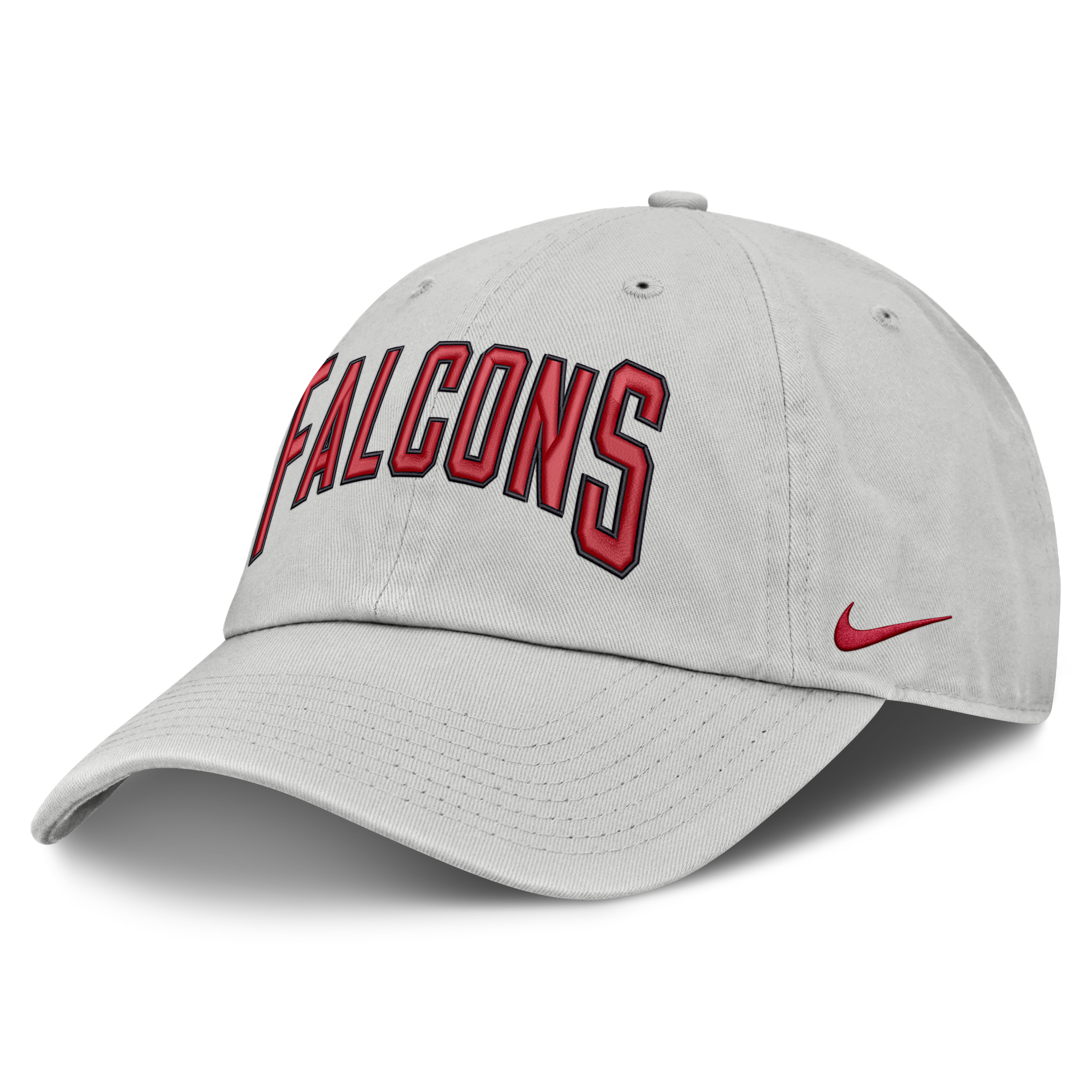 Atlanta Falcons Primetime Club Arched Nike Men's NFL Adjustable Hat in Grey | NF020BB96-BYX