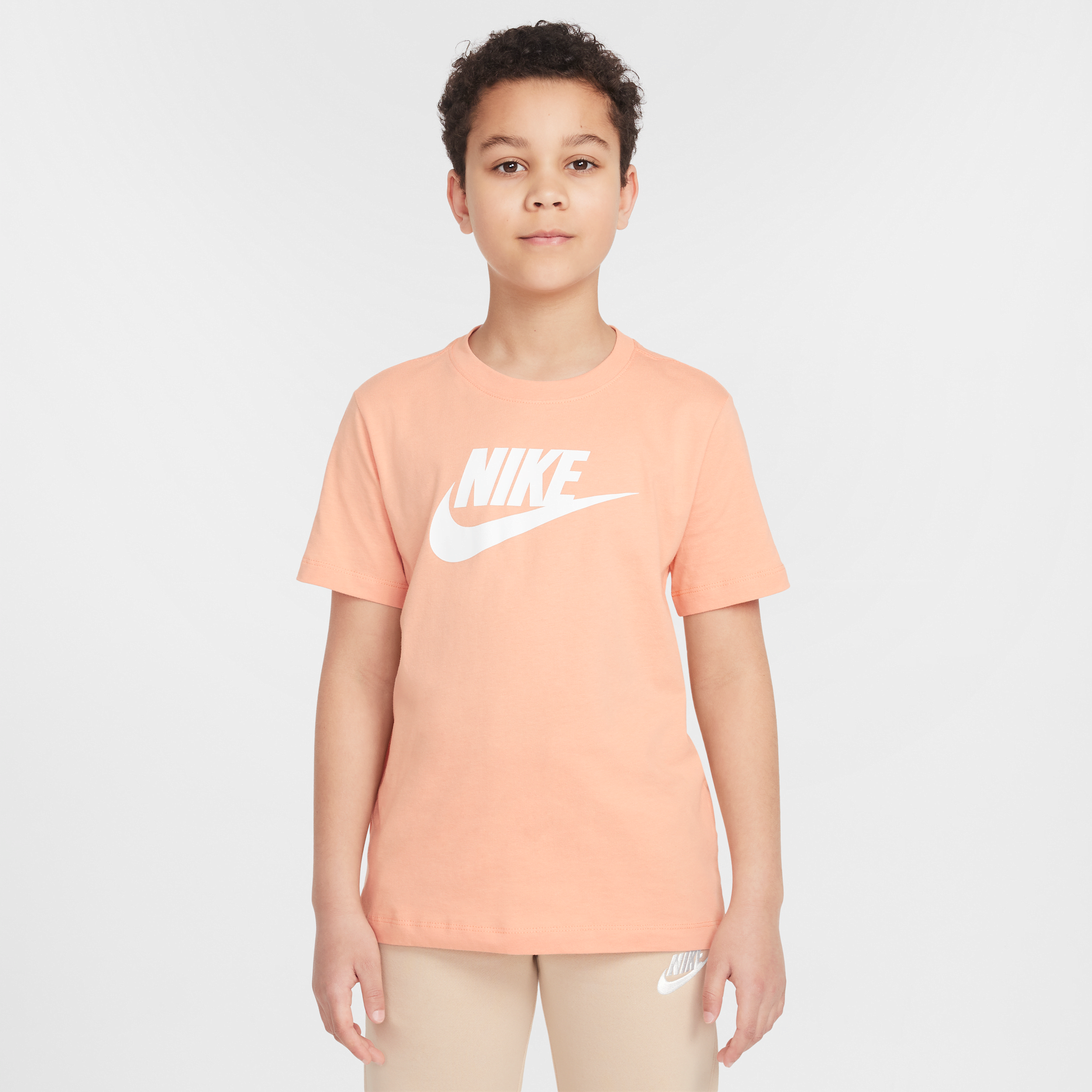 Nike Sportswear Big Kids' T-shirt In Orange