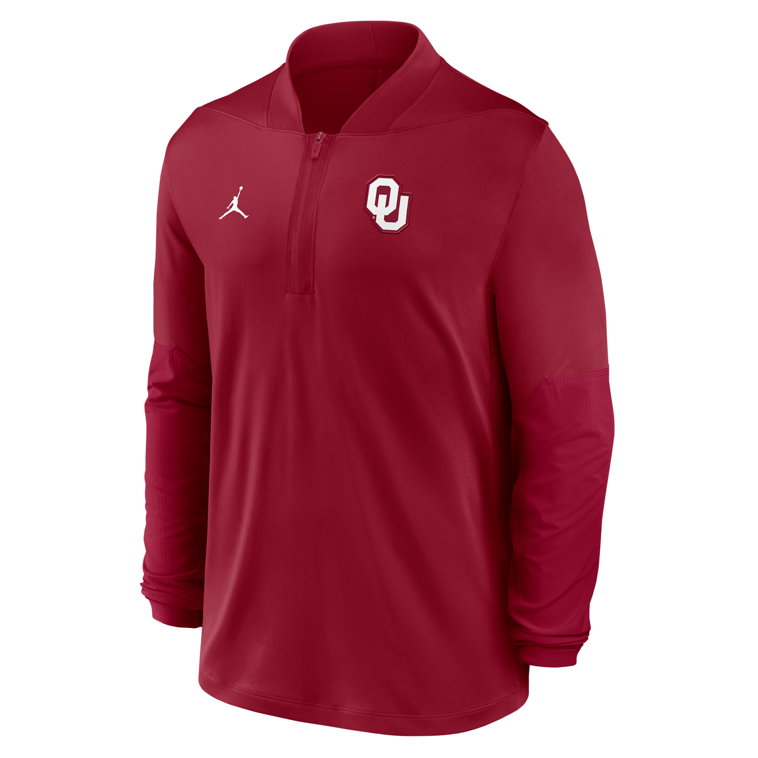 Jordan Men's Oklahoma  Brand Dri-fit College 1/2-zip Top In Brown