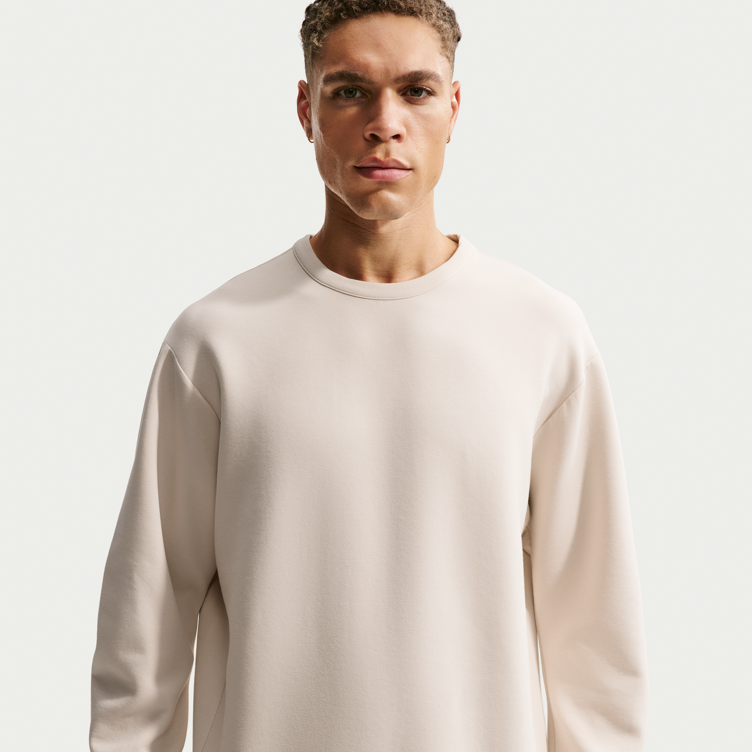 Nike Men's 24.7 ImpossiblySoft Dri-FIT Crew in Brown | HQ6964-104