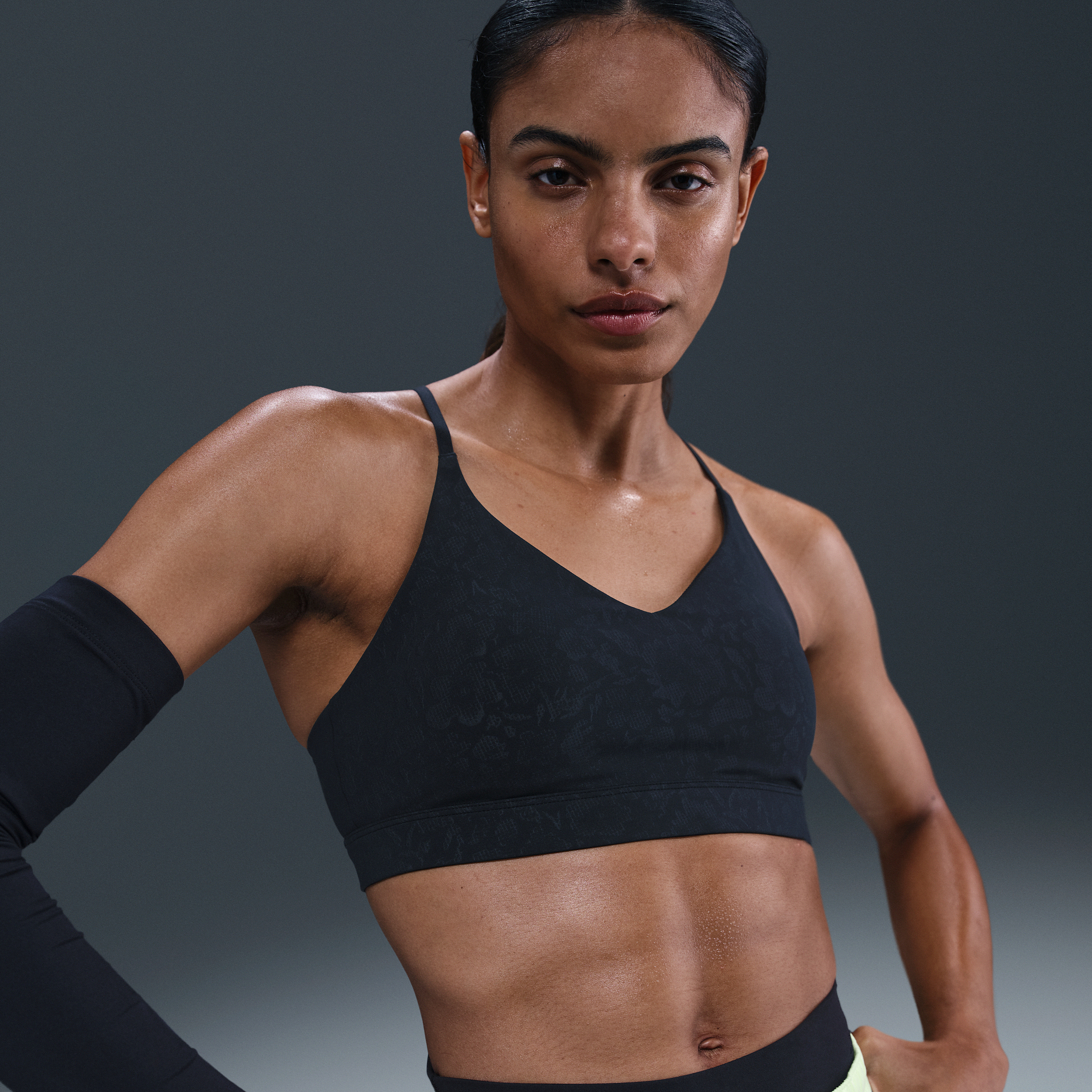 Nike Women's Indy Light Support Padded Floral Sports Bra