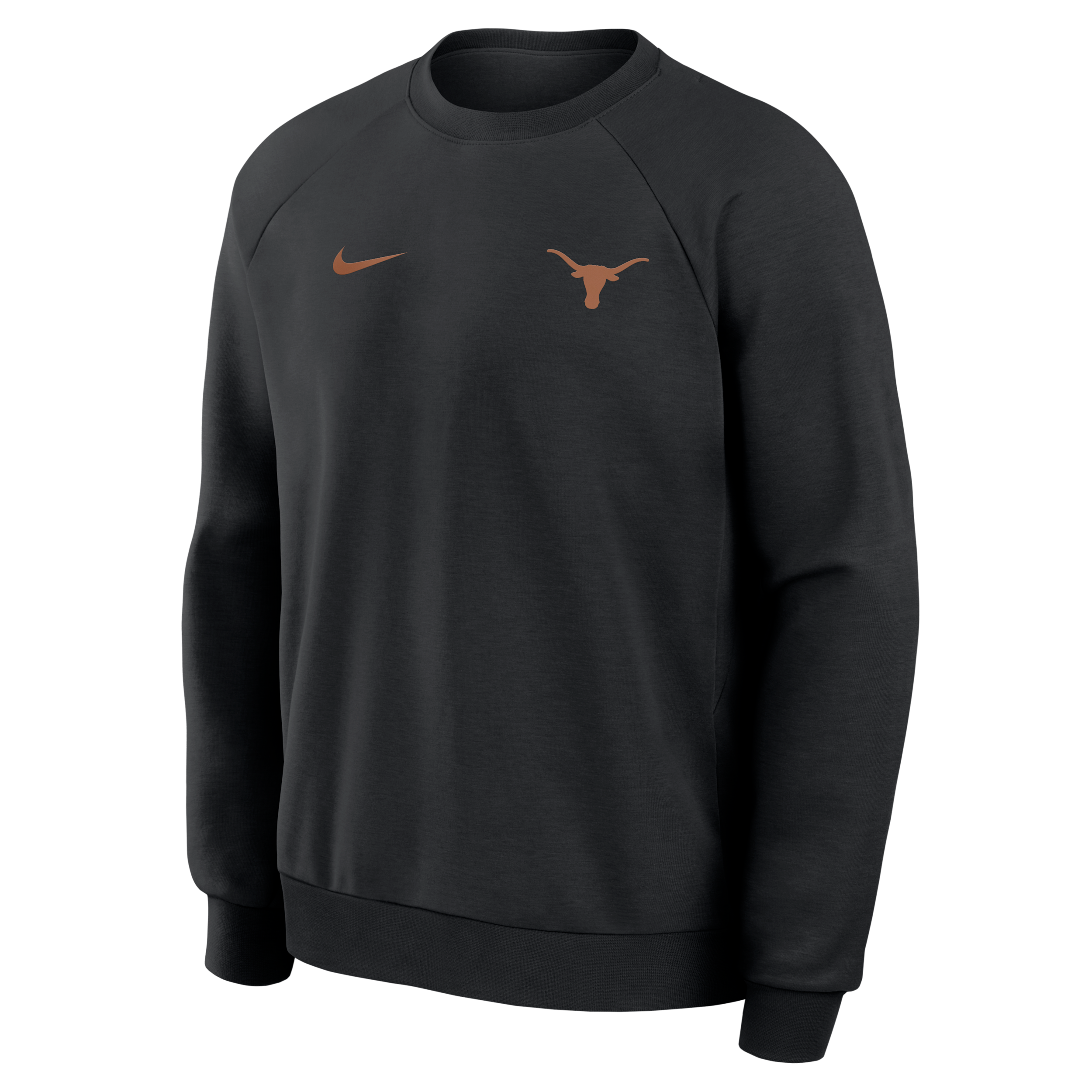 Texas Premium Performance Nike Men's Dri-FIT College Pullover Crew in Black | 03EK00ATXE-BXN