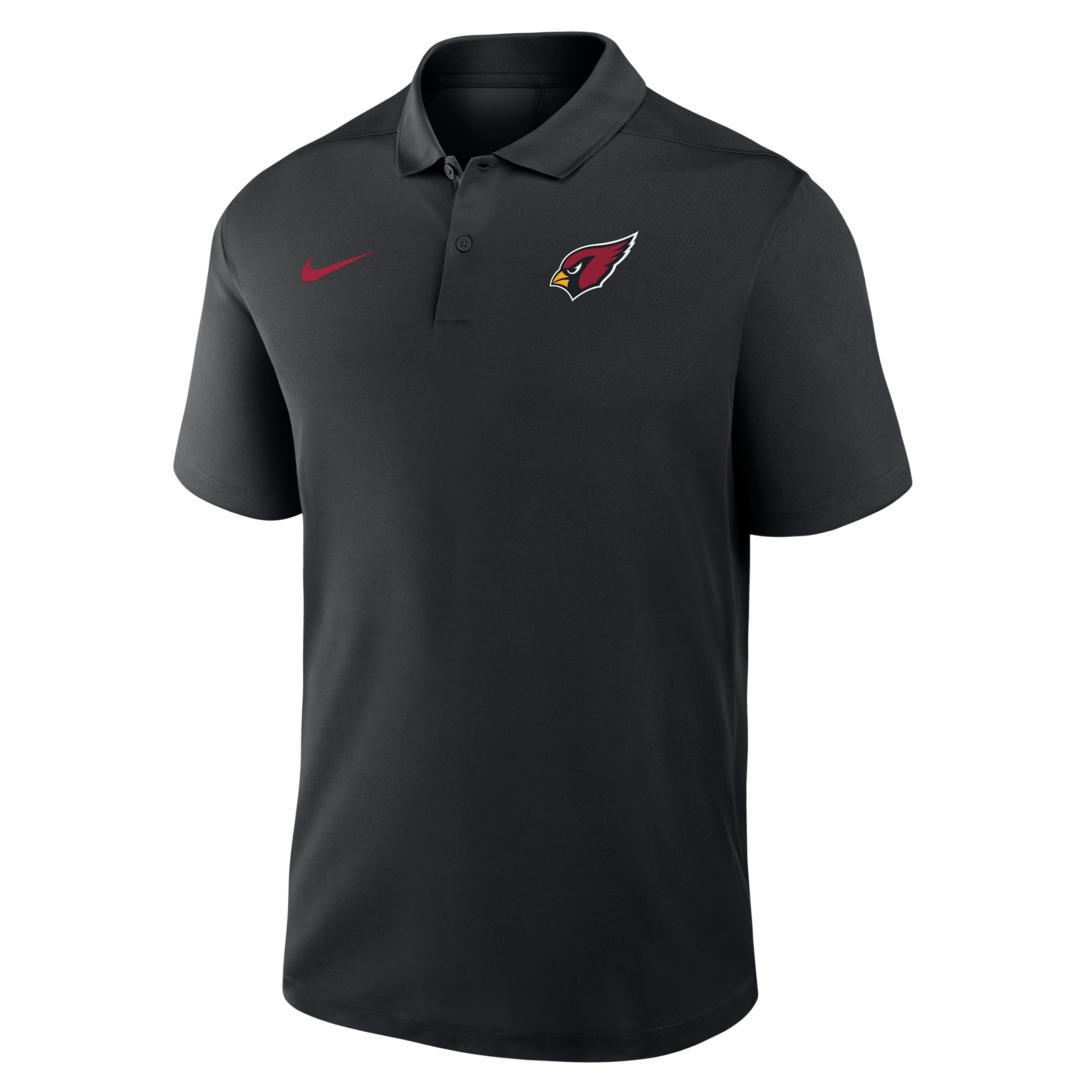 Arizona Cardinals Logo Victory Nike Men's Dri-FIT NFL Polo in Black | 035800A9C-R0T