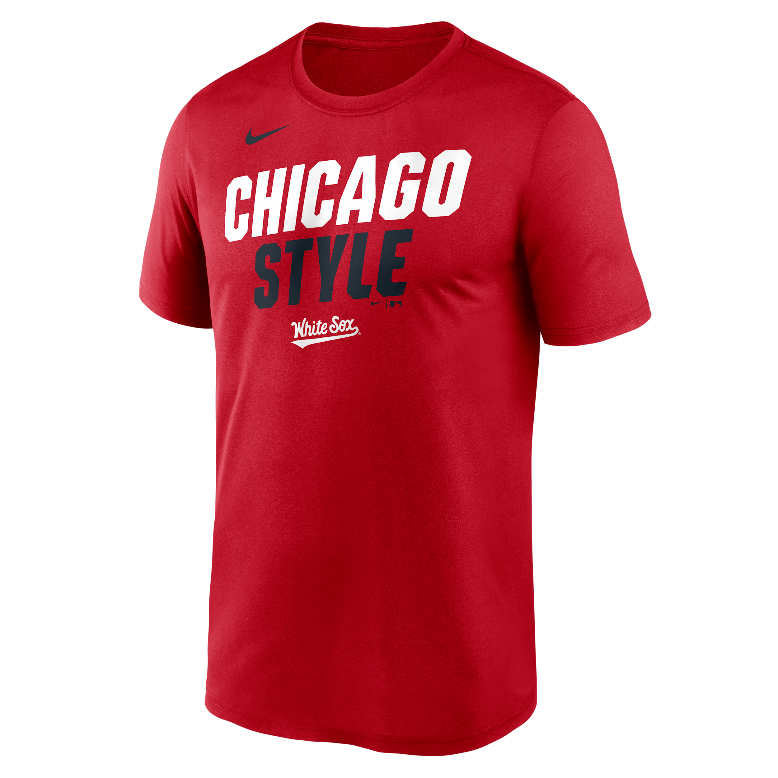 Chicago White Sox City Connect Team Phrase Script Nike Men's Dri-FIT MLB T-Shirt in Red | NKGK62QRX-TG9