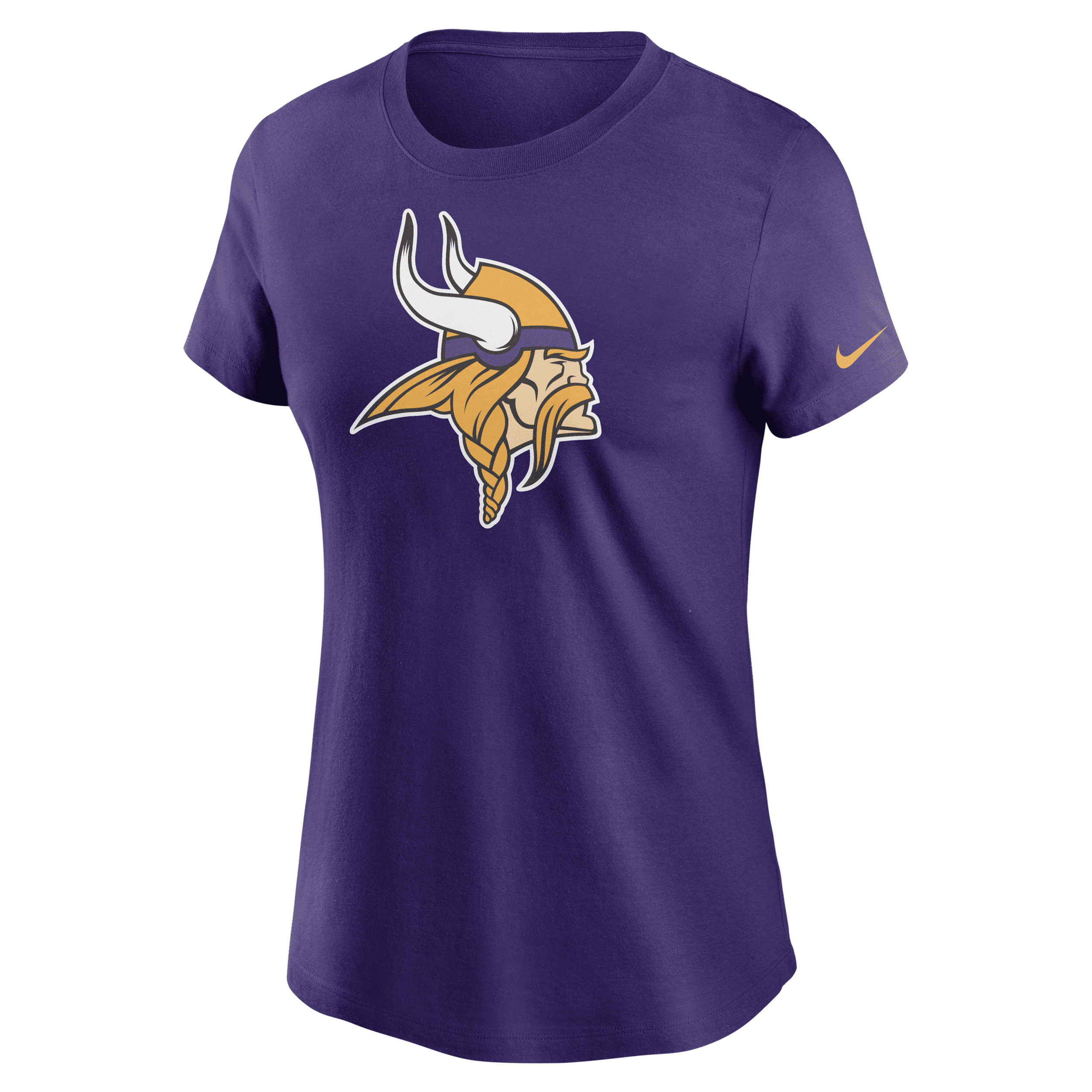 Shop Nike Women's Logo Essential (nfl Minnesota Vikings) T-shirt In Purple