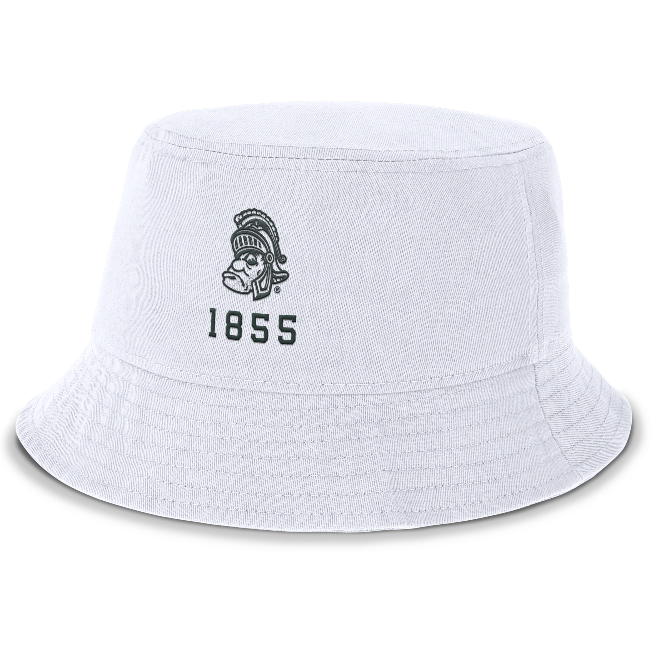 Nike Michigan State Spartans Legacy Apex Unisex College Bucket Hat In White
