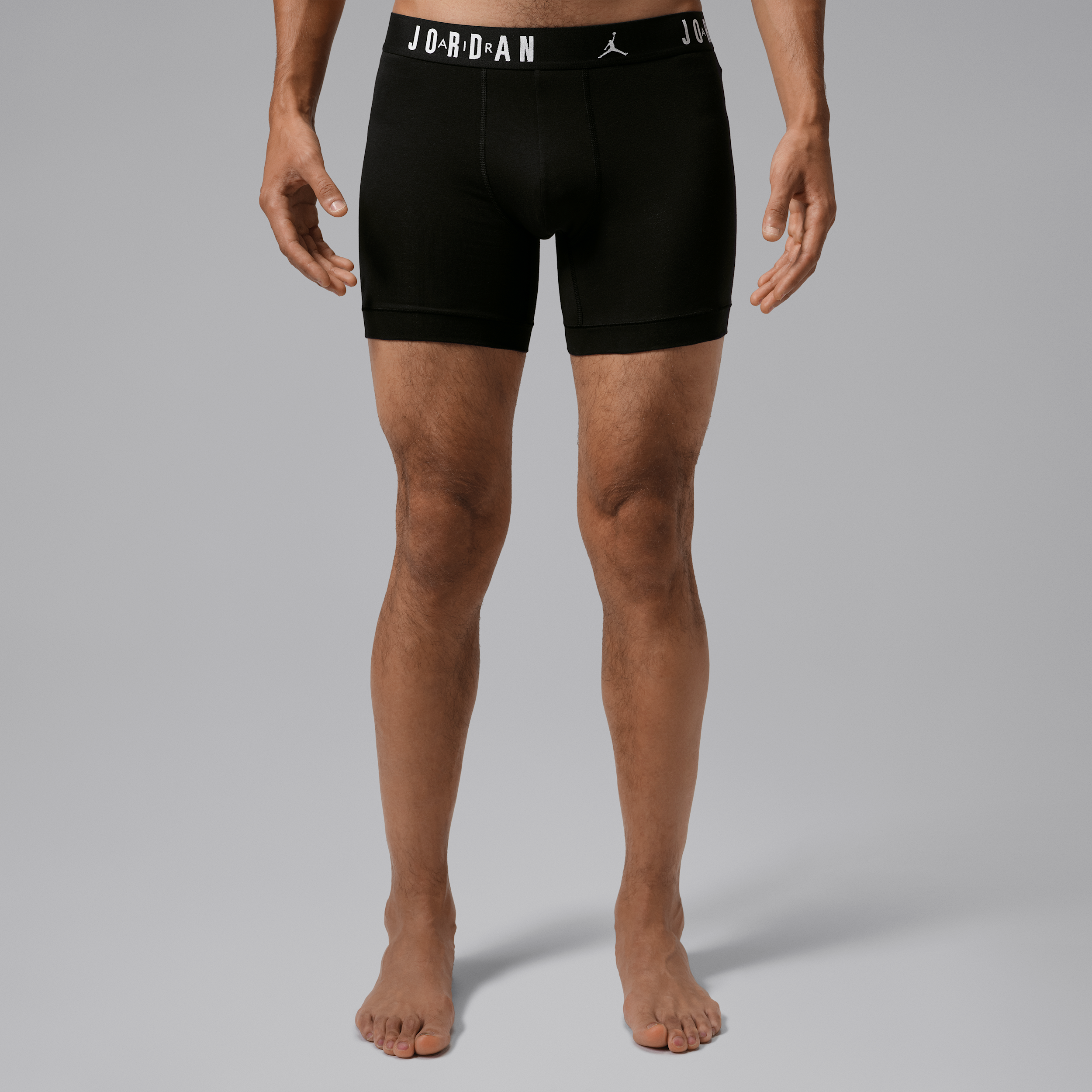 Men's Jordan Dri-FIT Flight Cotton Boxer Briefs (3-Pack) in Black | JM0892-023