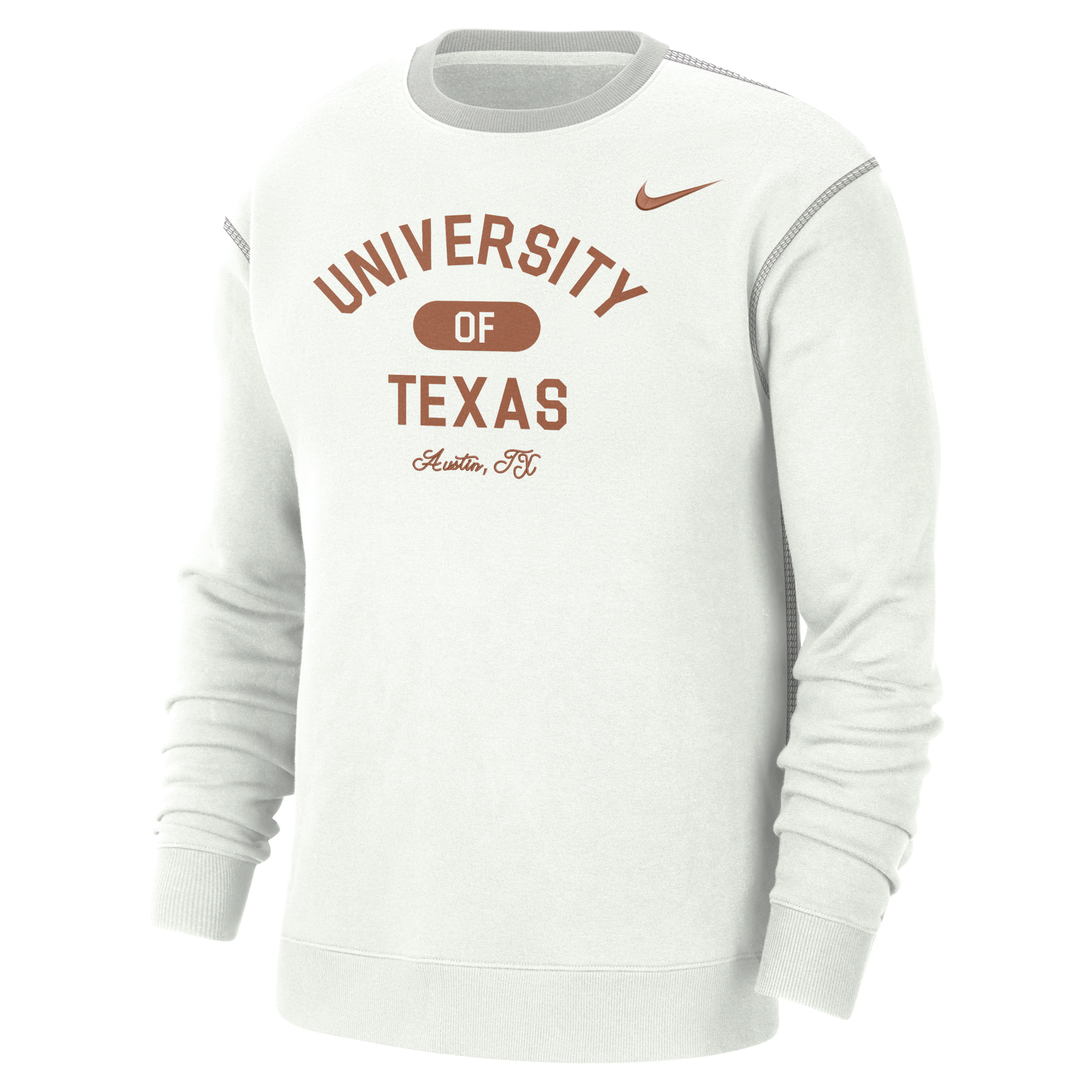 Shop Nike Texas  Men's College Crew-neck Top In White