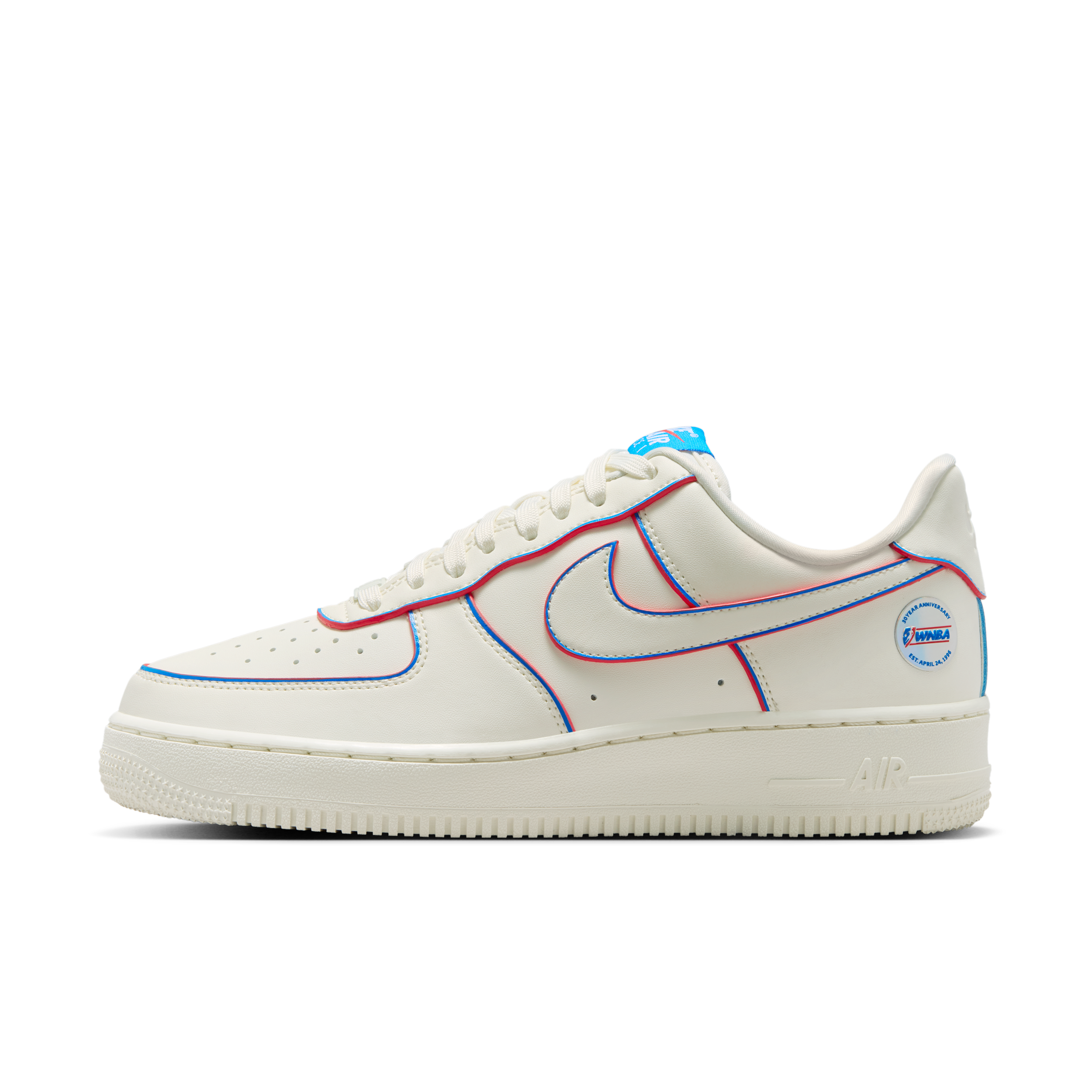 Nike Women's Air Force 1 '07 WNBA 30th Shoes in White | IR1968-133