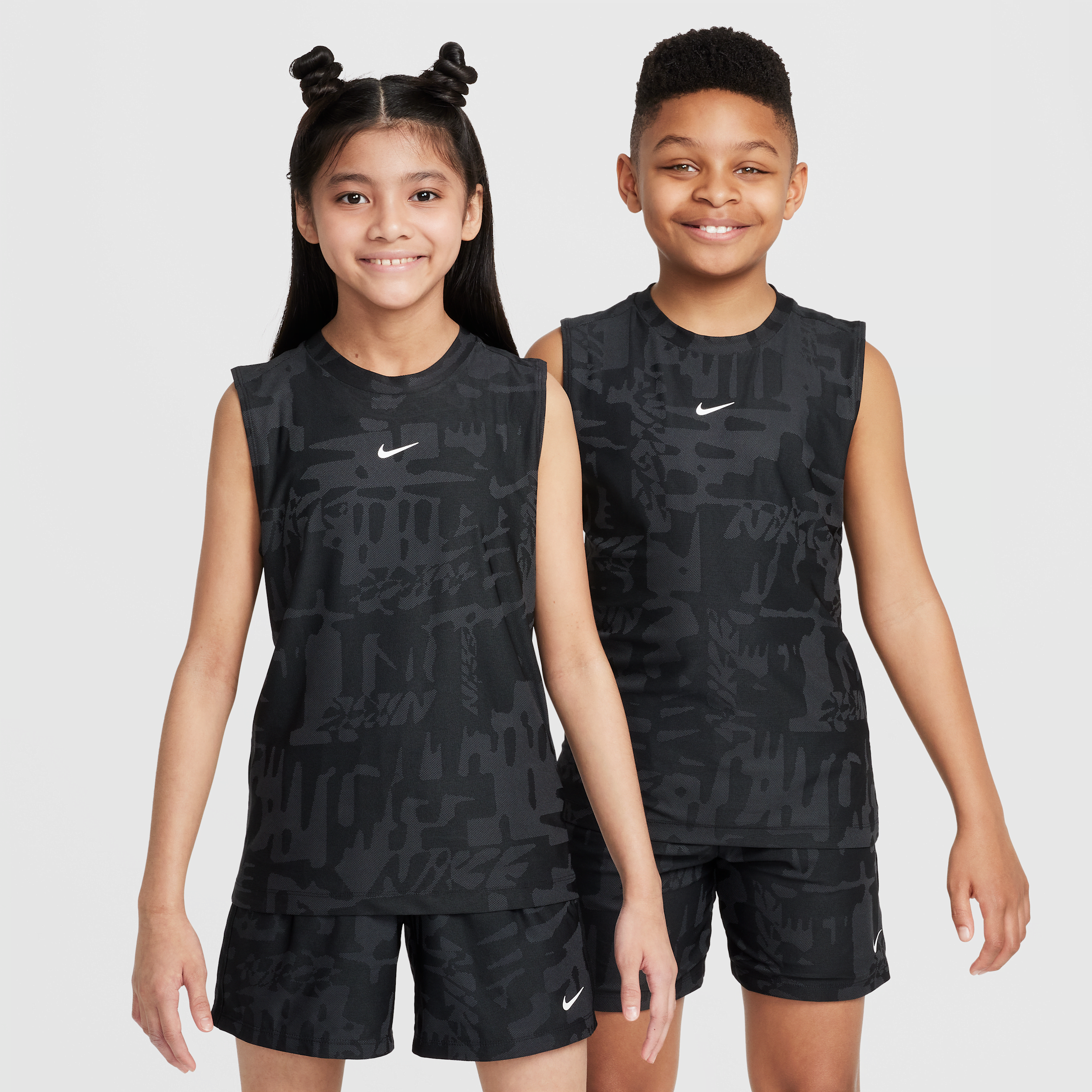 Nike Multi Big Kids' Dri-fit Sleeveless Top In Black