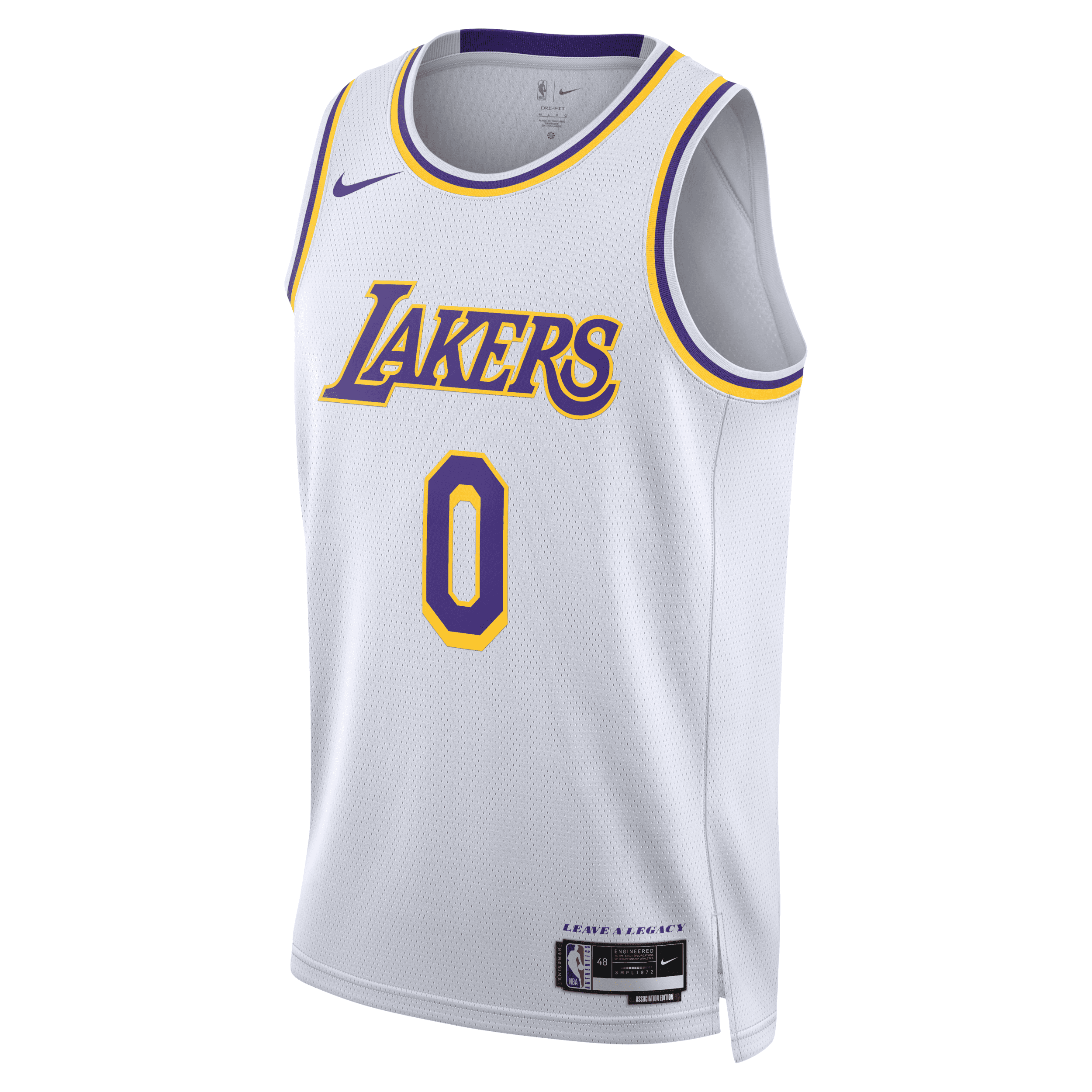 Nike Los Angeles Lakers Association Edition 2022/23  Men's Dri-fit Nba Swingman Jersey In White