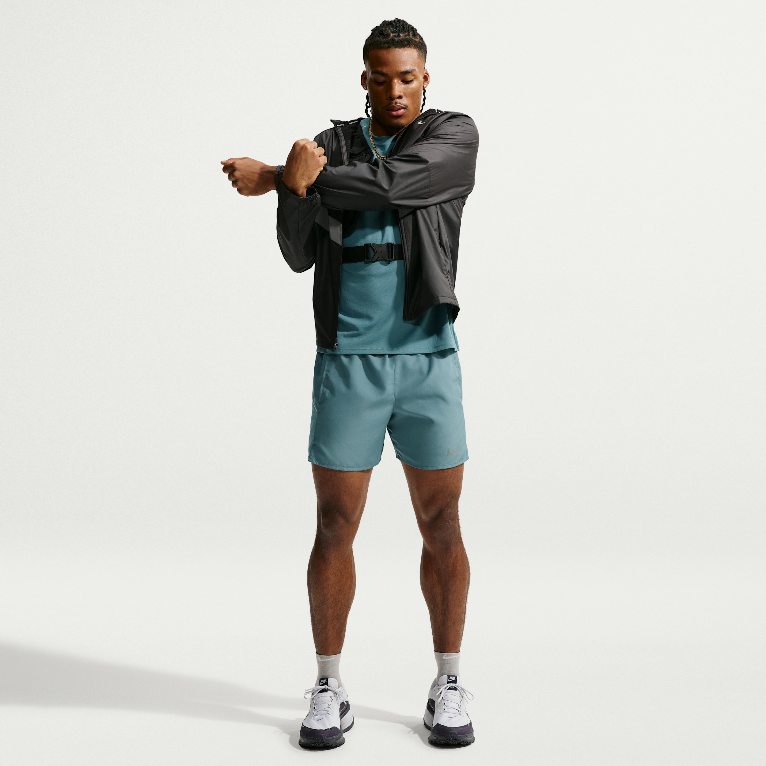 Nike Men's Miler Dri-FIT 5" Brief-Lined Running Shorts in Blue | IF2060-008