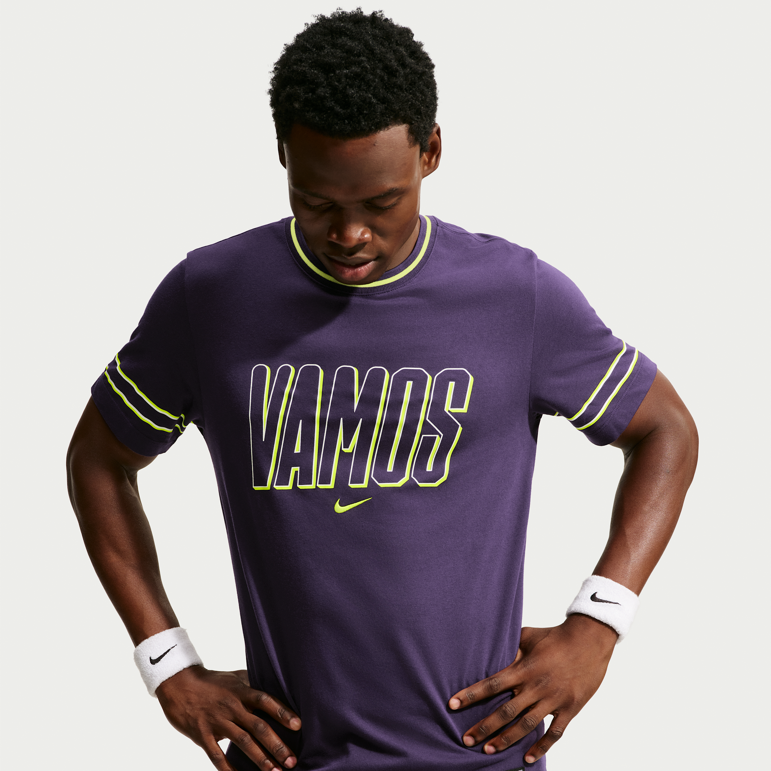 Carlos Alcaraz Nike Men's Court Dri-FIT Tennis T-Shirt in Purple | IM6121-525