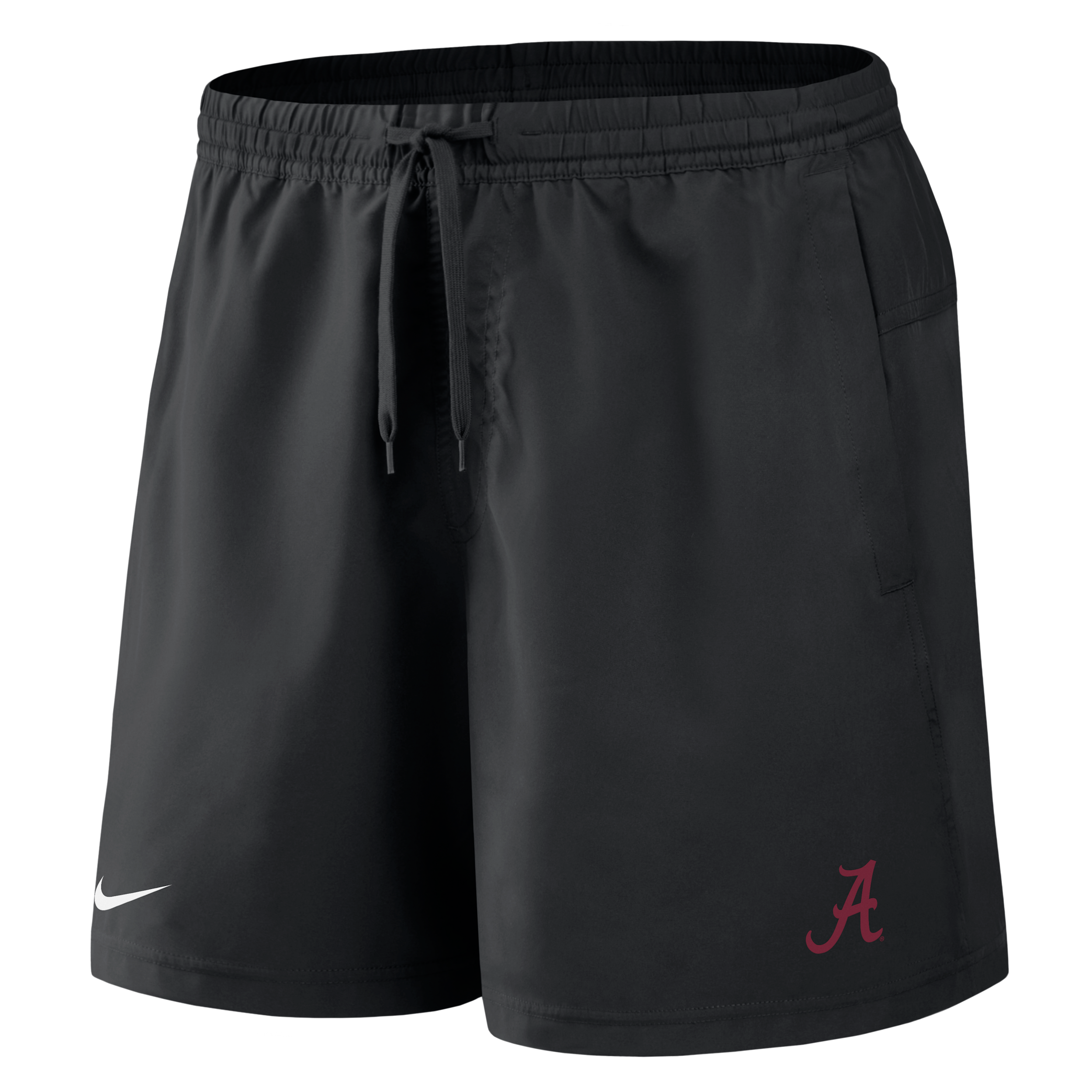 Alabama Primetime Primary Logo Nike Men's Dri-FIT College Form Shorts in Black | 045T00AABN-8DV