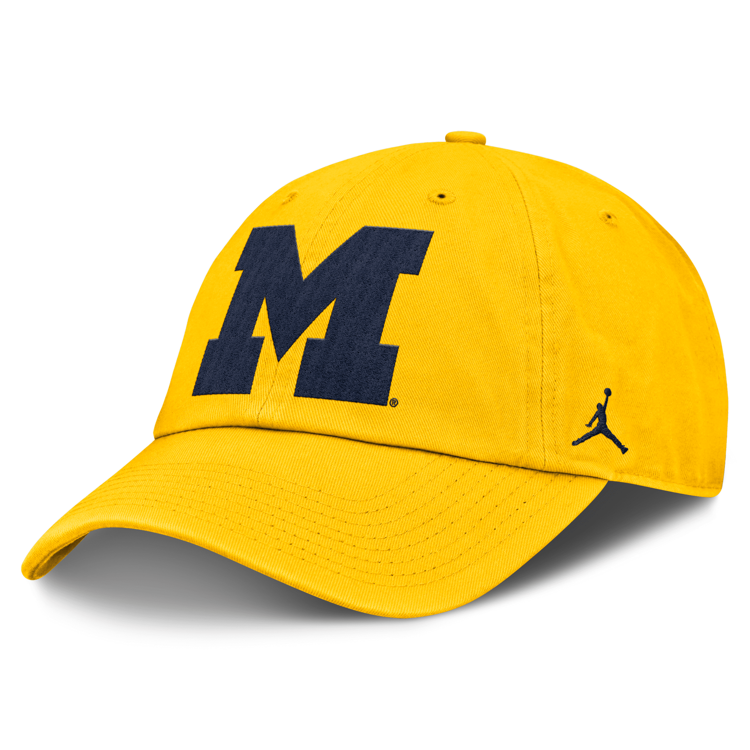 Nike Men's Michigan Wolverines Primetime Club Jordan Brand College Adjustable Hat In Yellow
